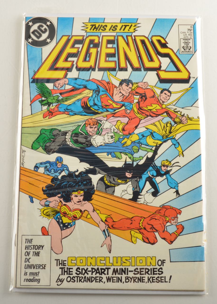 Complete DC "Legends" Six Part Mini-Series Comic Book Collection