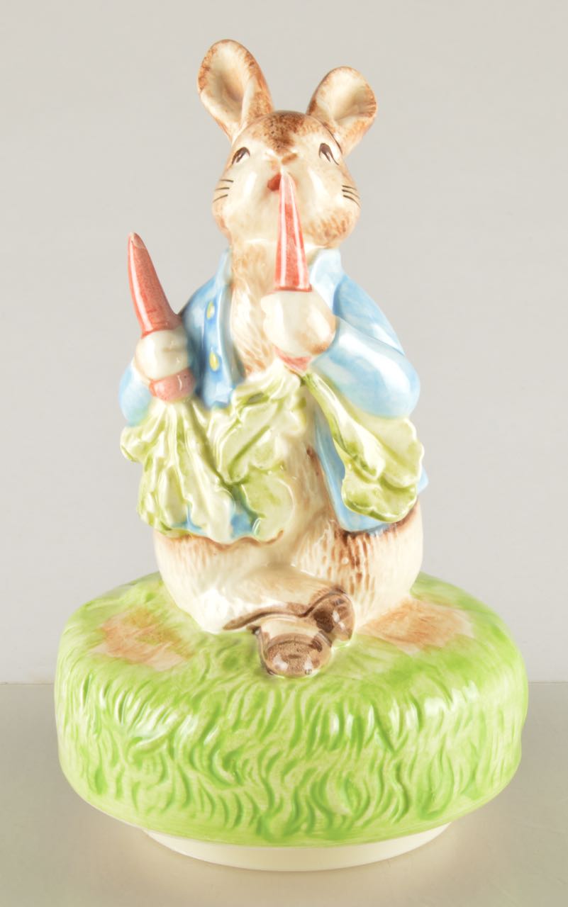 "The Tale of Peter Rabbit" Beatrix Potter Music Box by Schmid