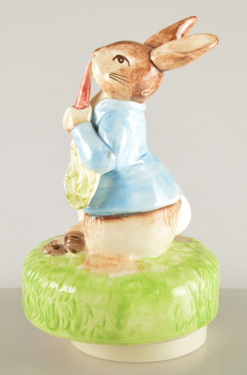 "The Tale of Peter Rabbit" Beatrix Potter Music Box by Schmid