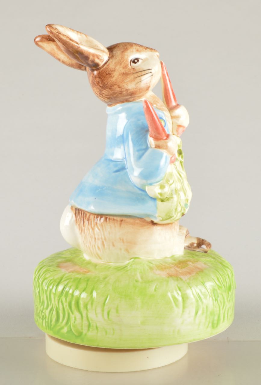 "The Tale of Peter Rabbit" Beatrix Potter Music Box by Schmid