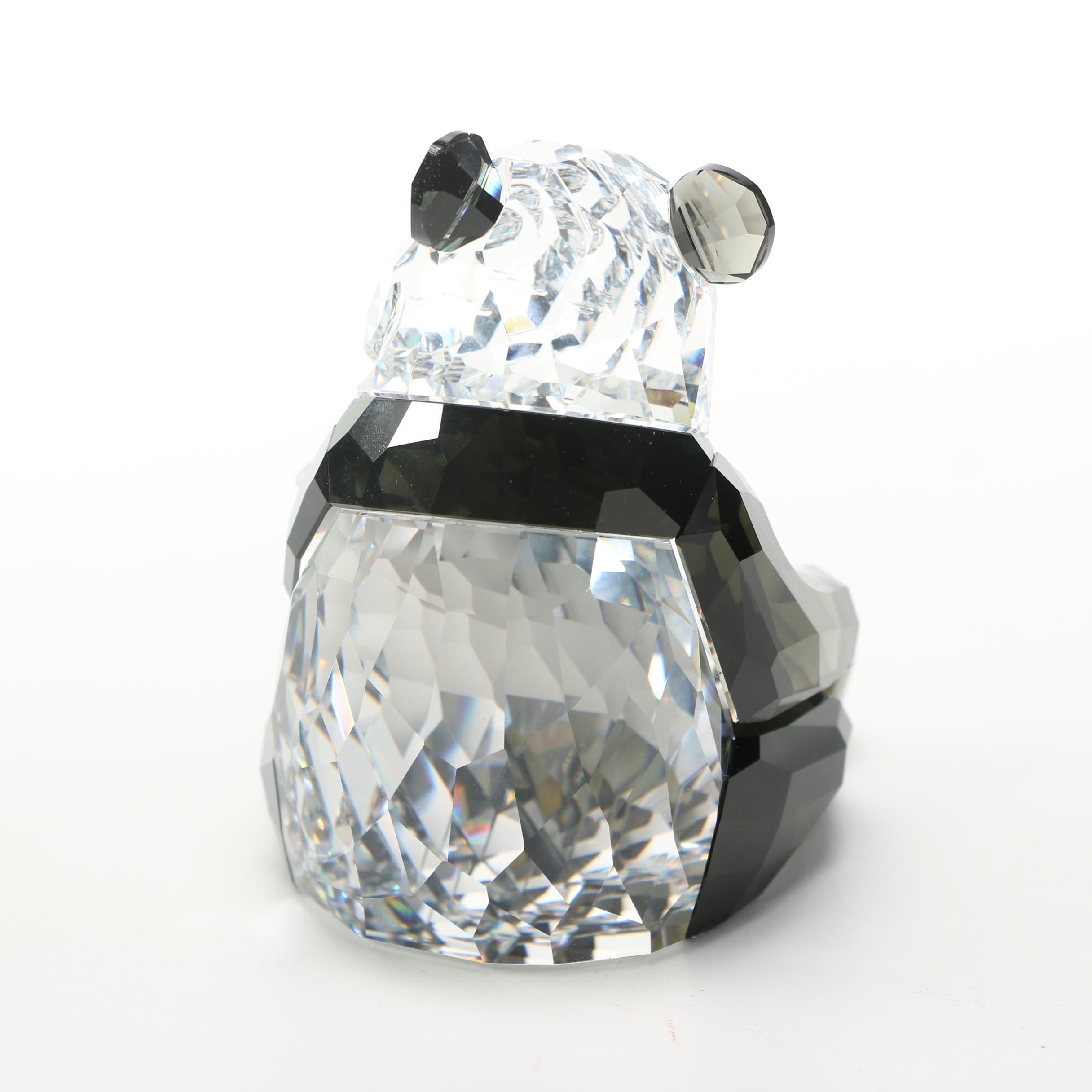 Swarovski Crystal Panda Bear Figurines