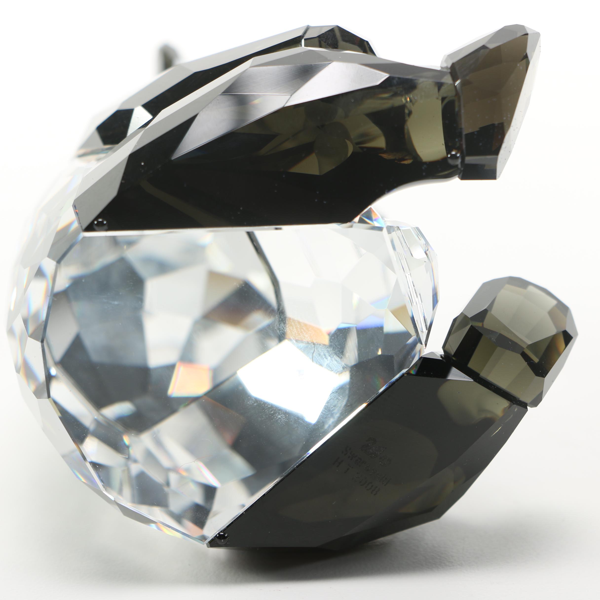 Swarovski Crystal Panda Bear Figurines