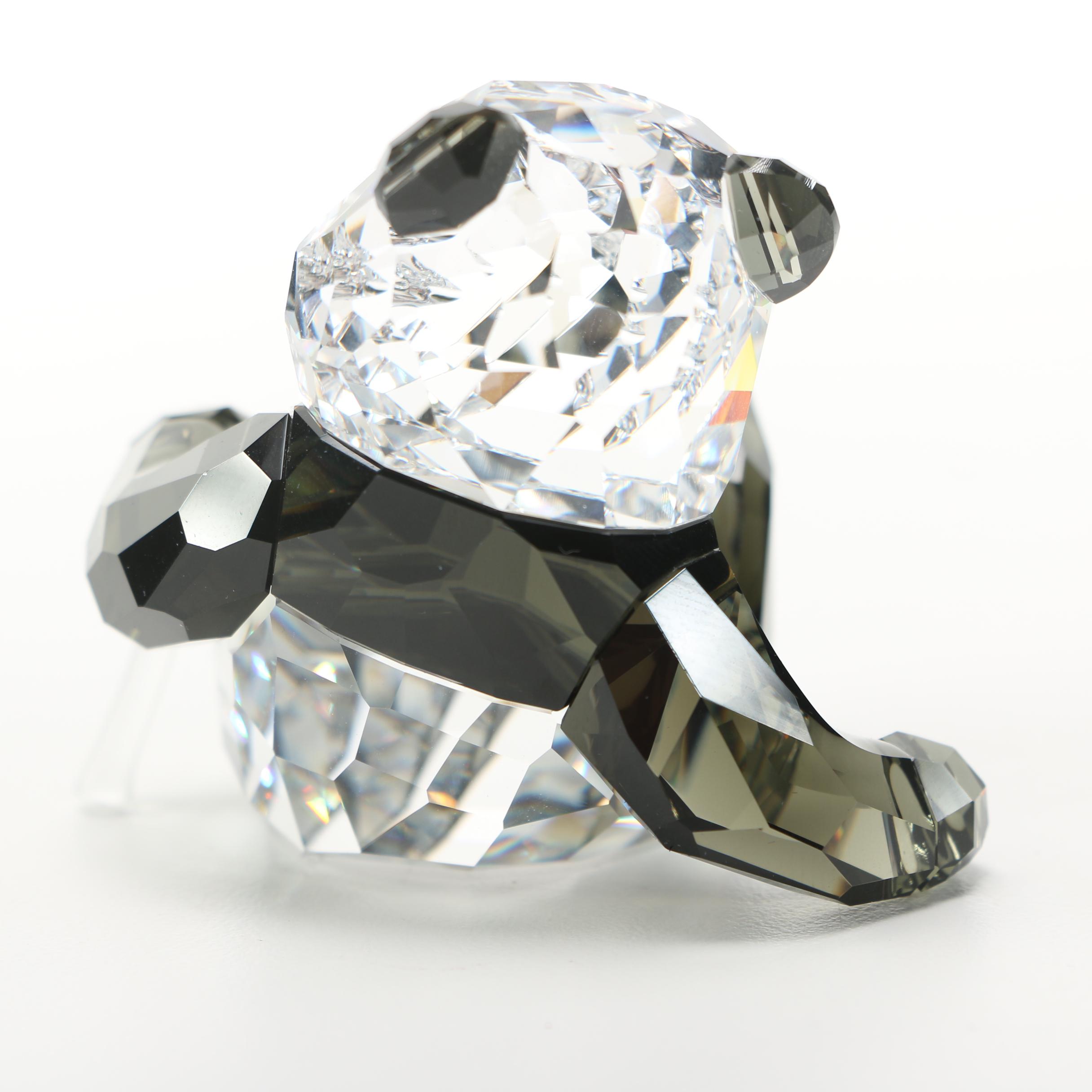 Swarovski Crystal Panda Bear Figurines