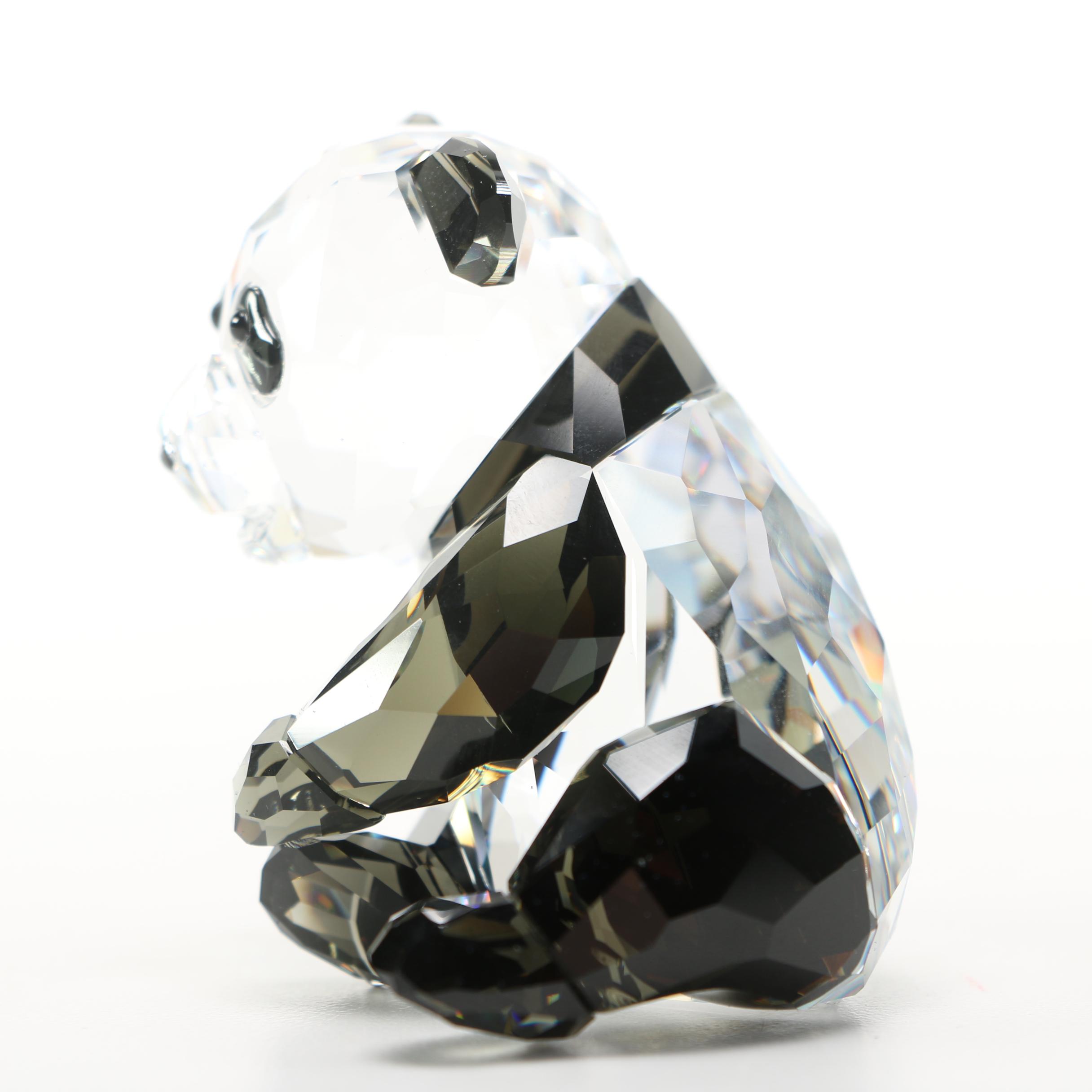 Swarovski Crystal Panda Bear Figurines