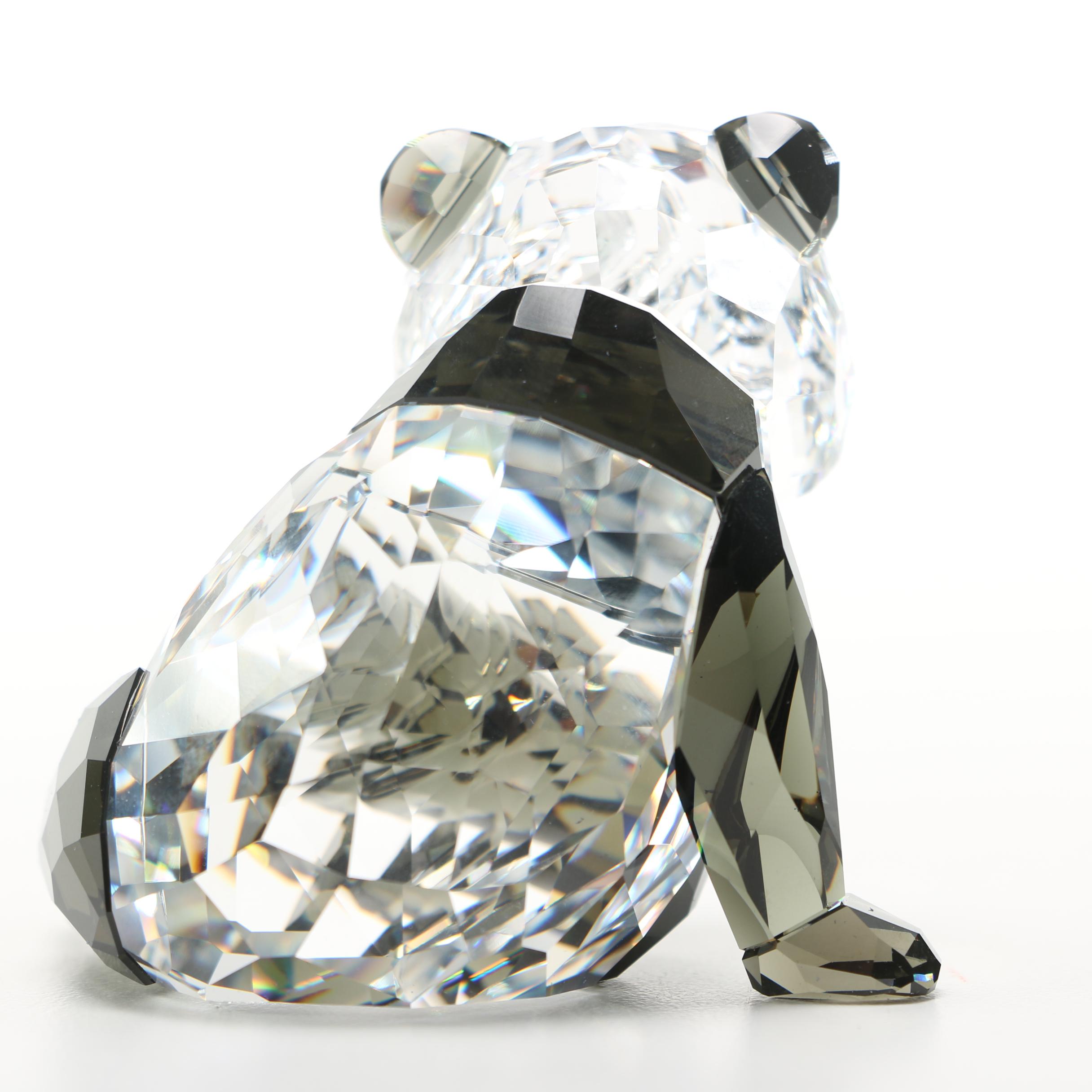 Swarovski Crystal Panda Bear Figurines