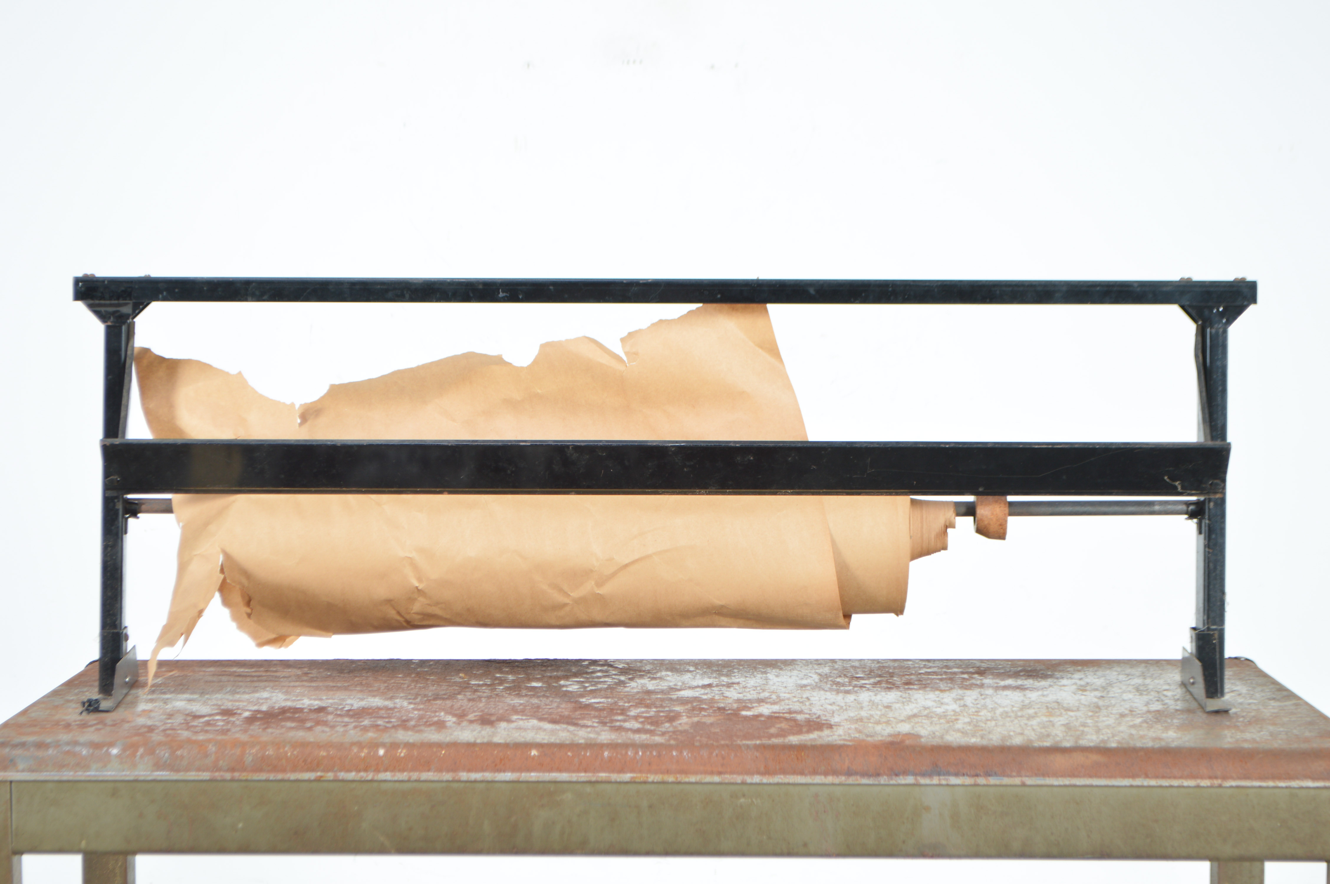 Vintage Yawman and Erbe Metal Table and Craft Paper Roller