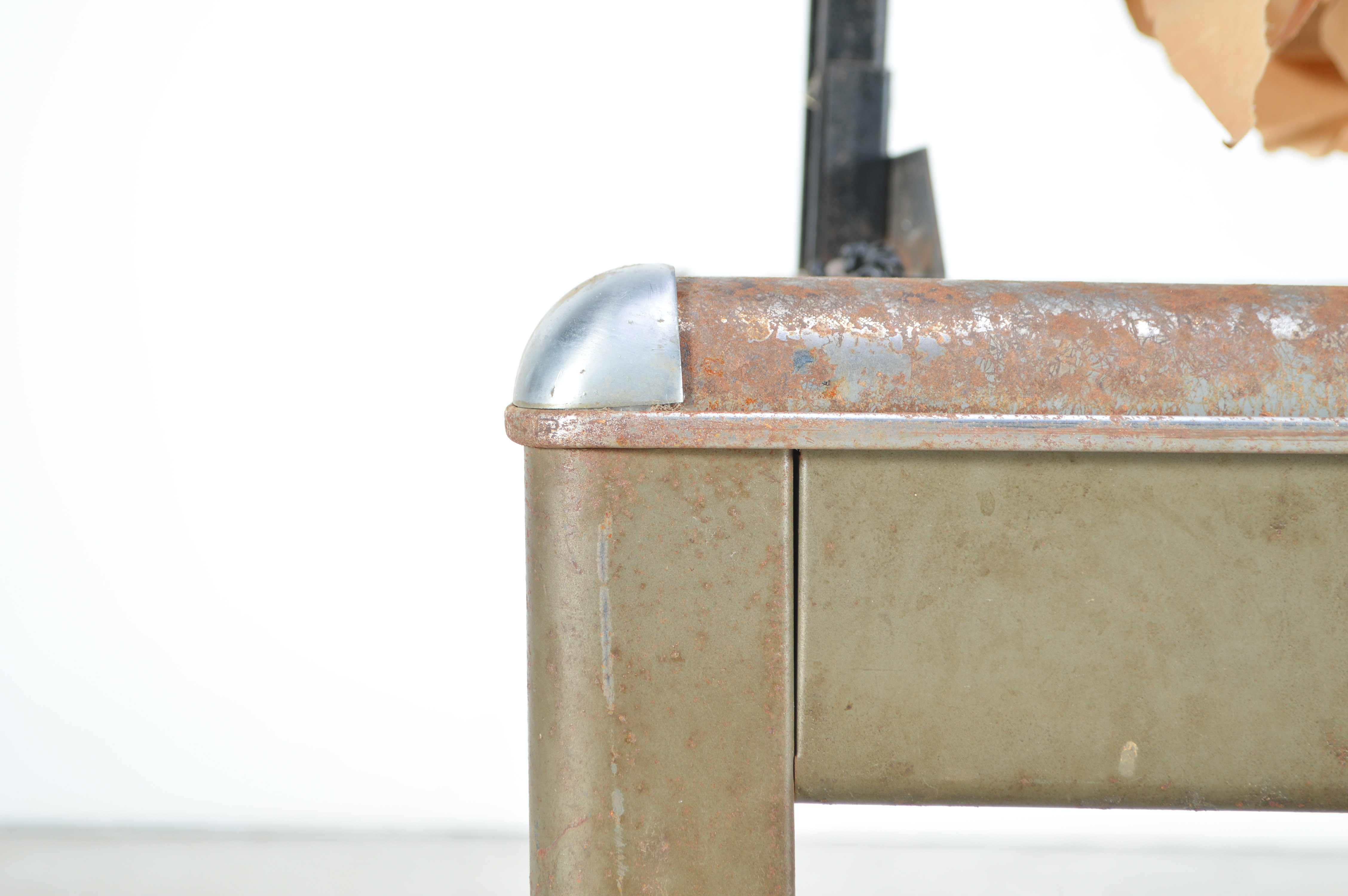 Vintage Yawman and Erbe Metal Table and Craft Paper Roller