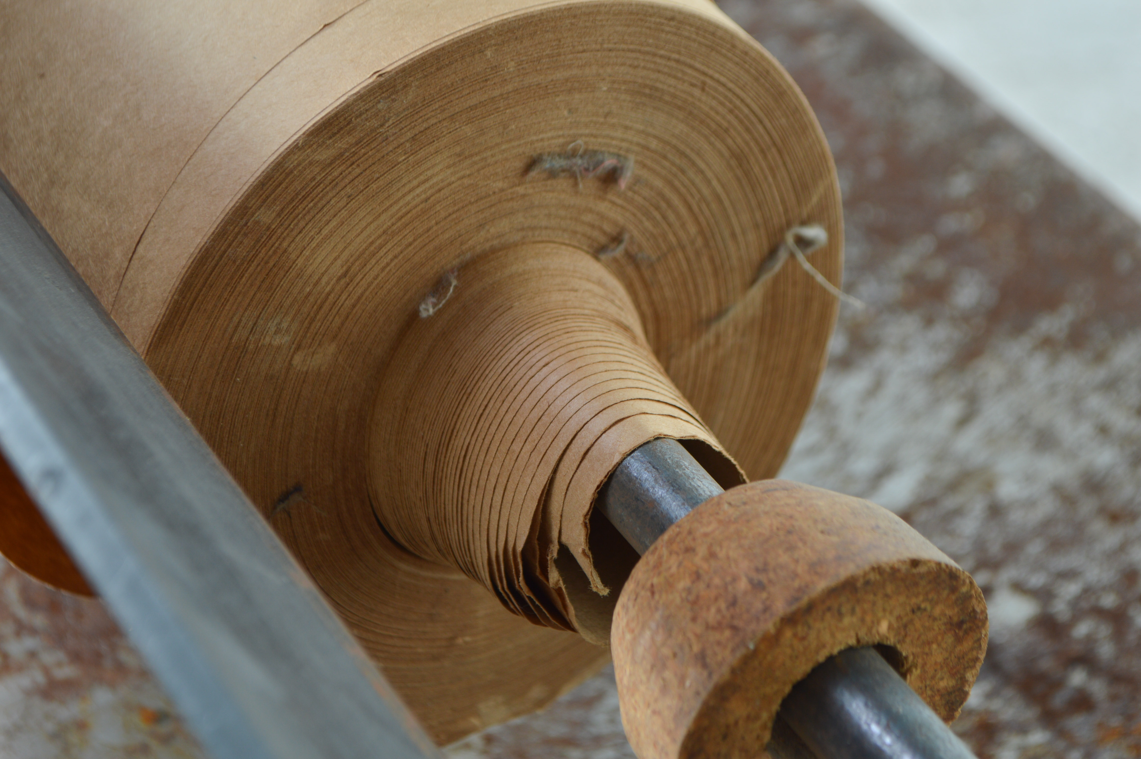 Vintage Yawman and Erbe Metal Table and Craft Paper Roller