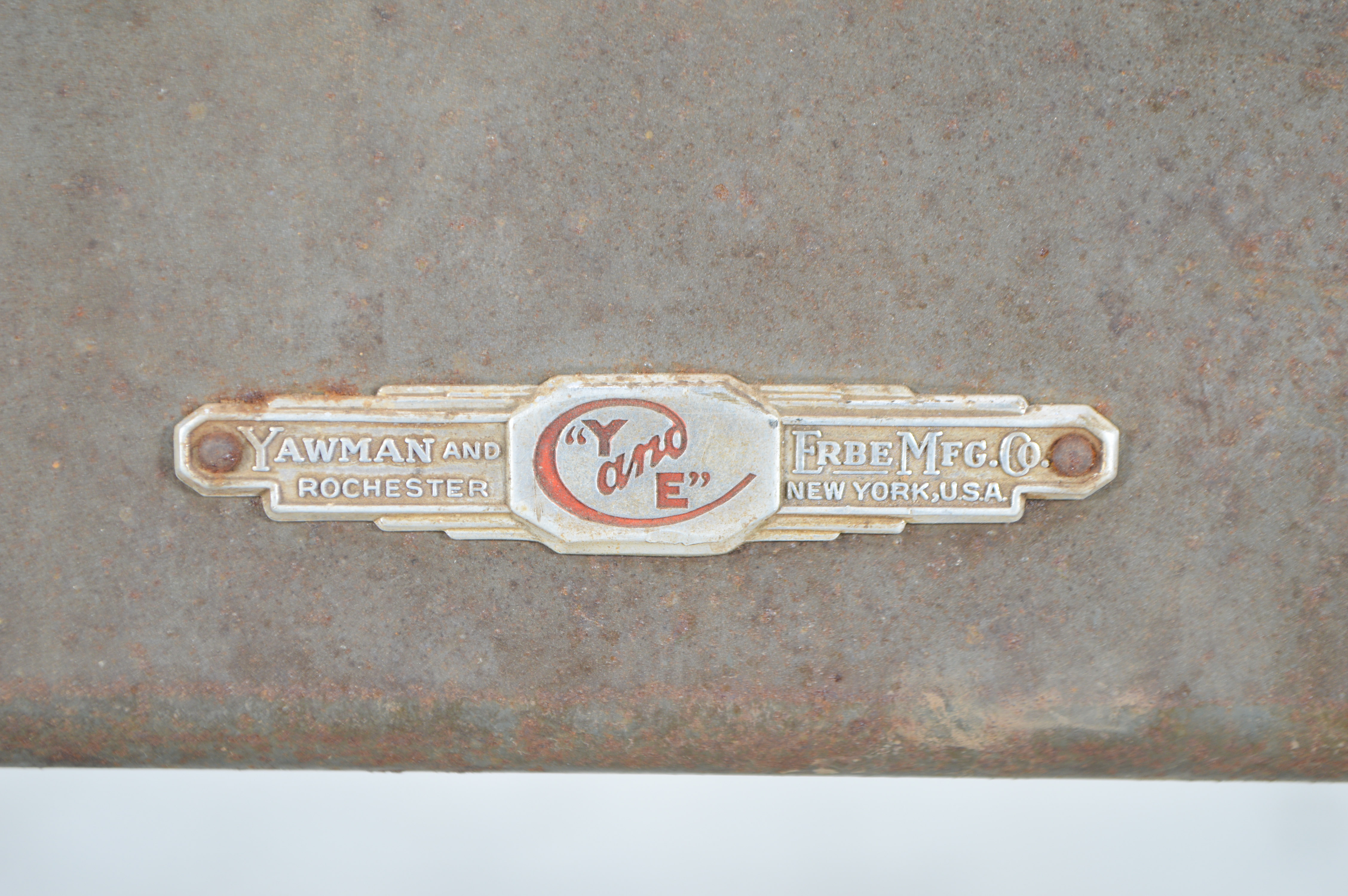 Vintage Yawman and Erbe Metal Table and Craft Paper Roller