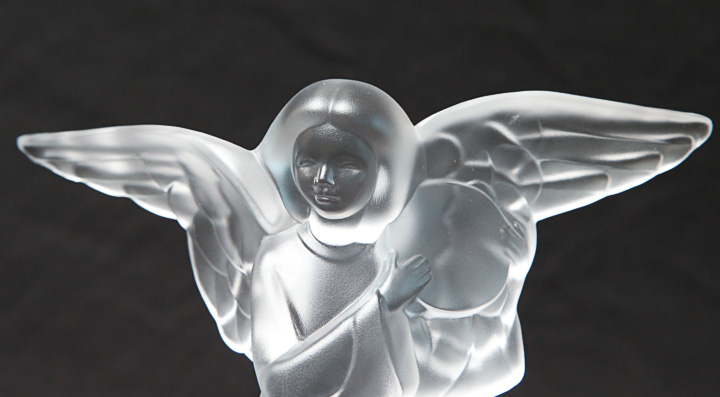 Rare Lladró Dasia Lead Crystal Angels