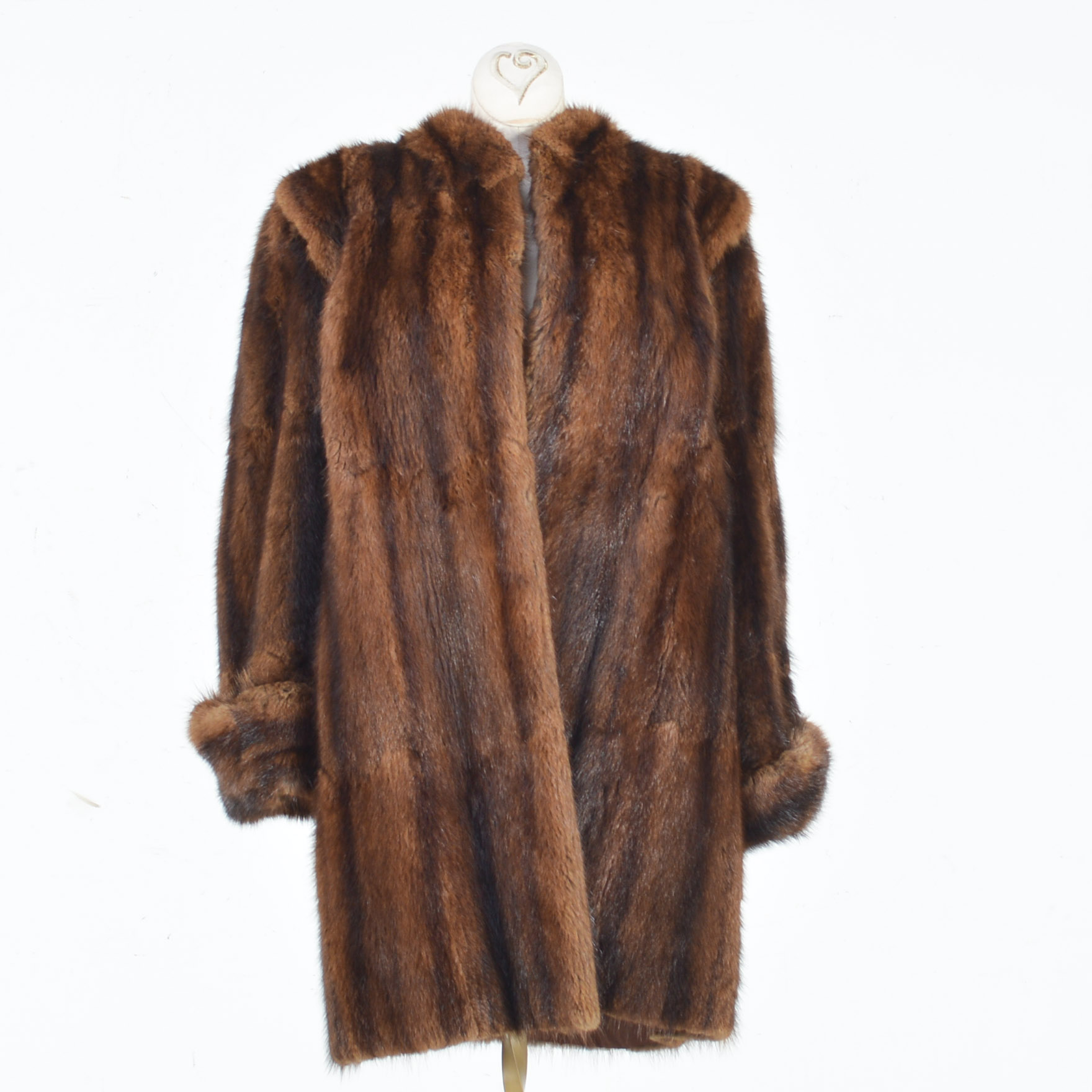 Vintage Dyed Muskrat Fur Coat