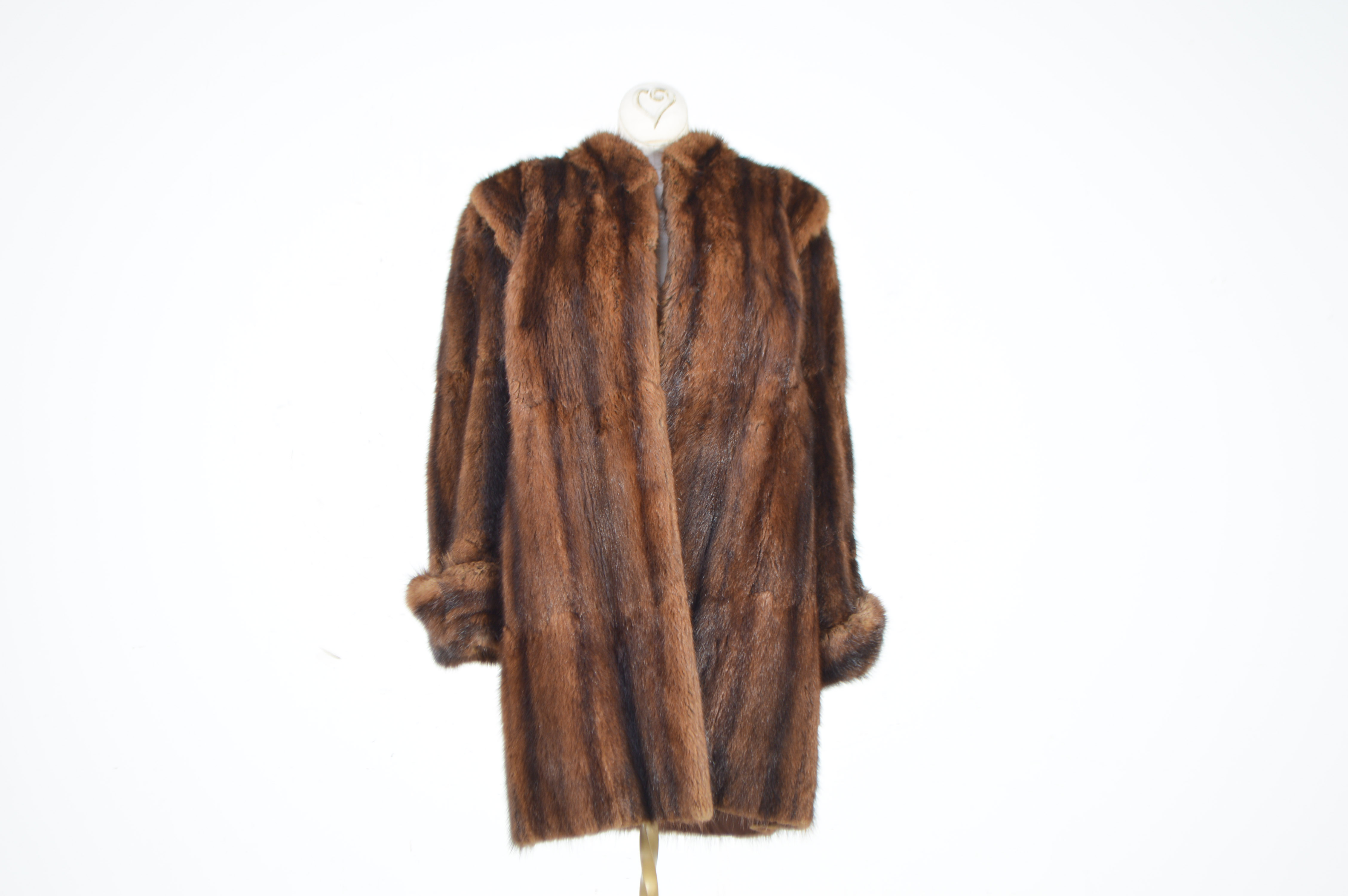 Vintage Dyed Muskrat Fur Coat