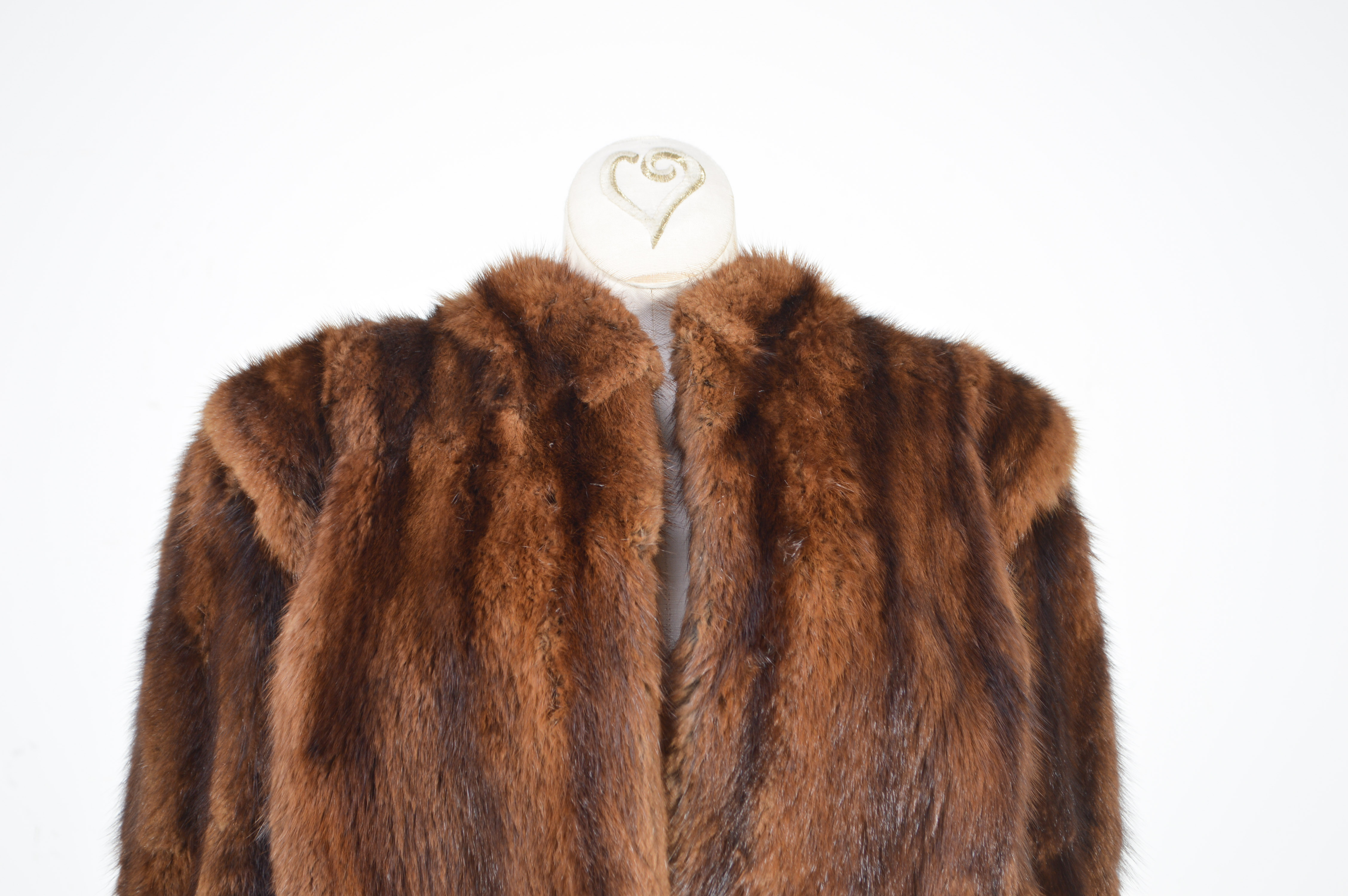Vintage Dyed Muskrat Fur Coat