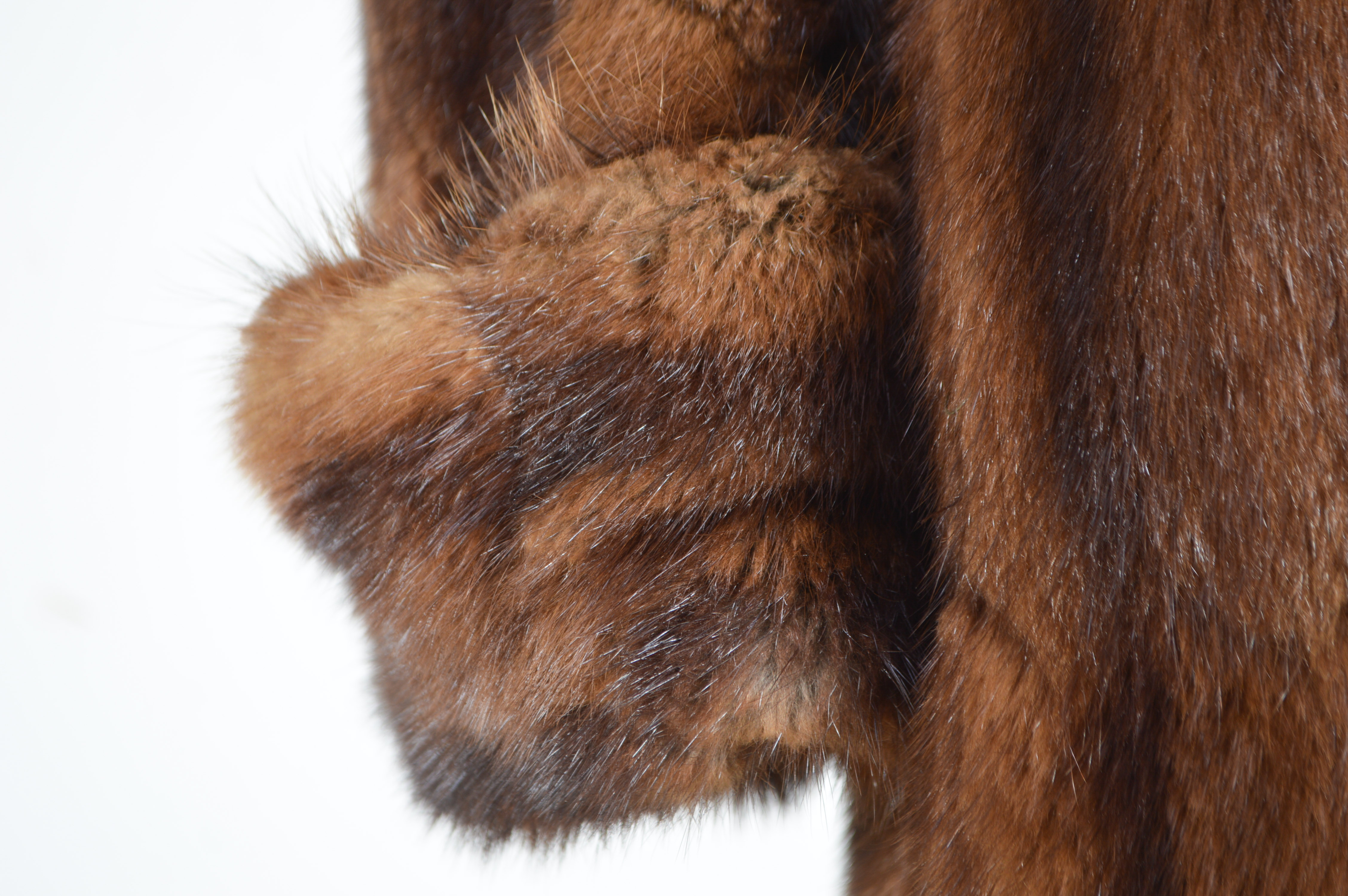 Vintage Dyed Muskrat Fur Coat