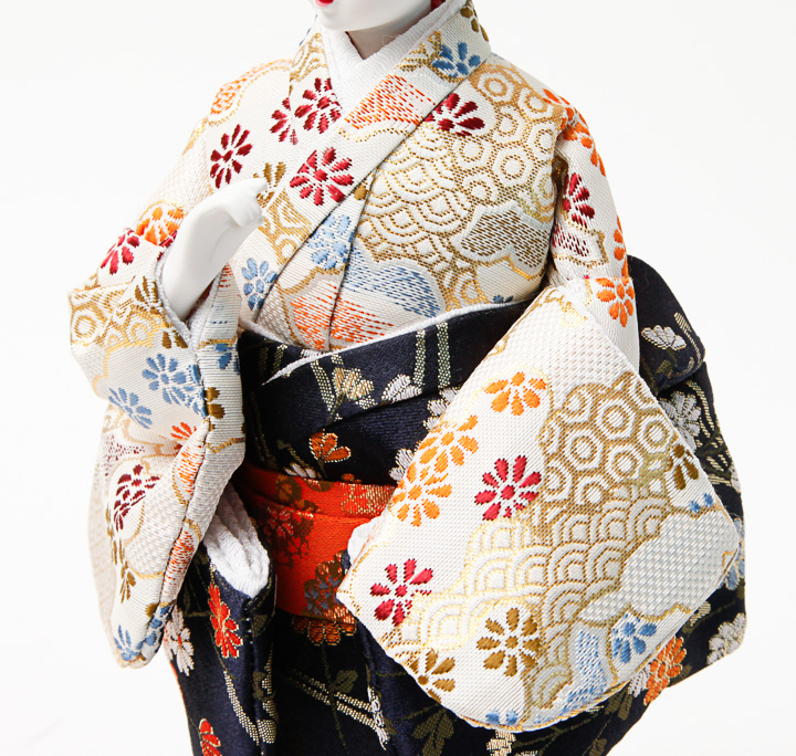Porcelain and Silk Japenese Bride Figurine