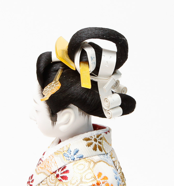 Porcelain and Silk Japenese Bride Figurine