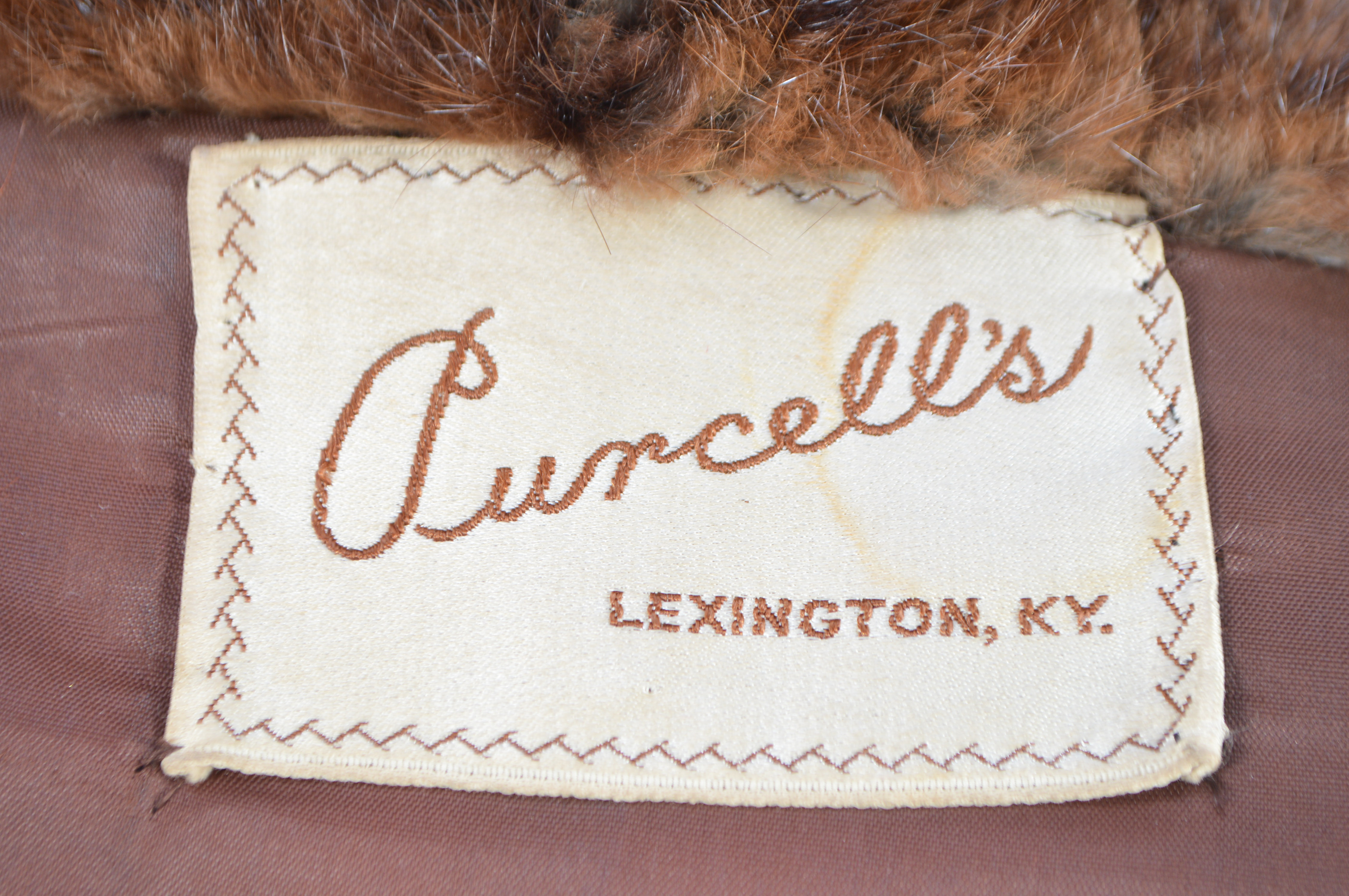 Vintage Dyed Muskrat Fur Coat