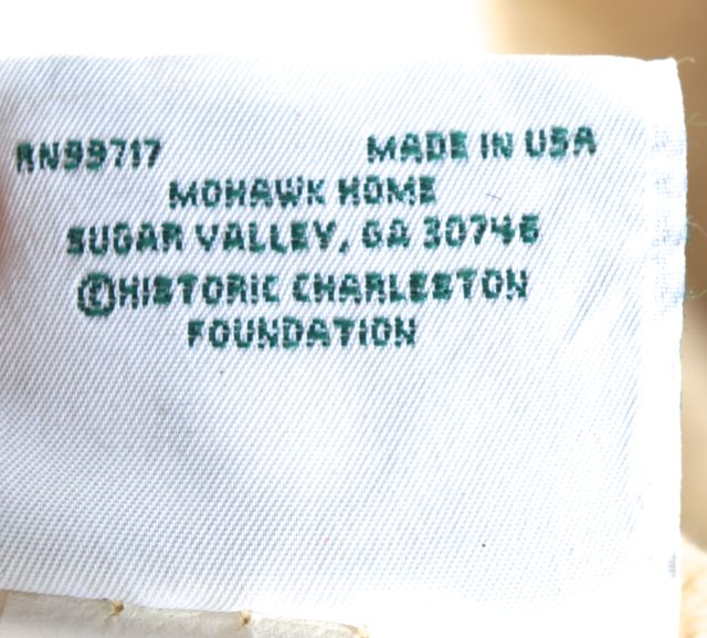 Queen Sized Historic Charleston Foundation King Charles Matelassé Collection Bedspread