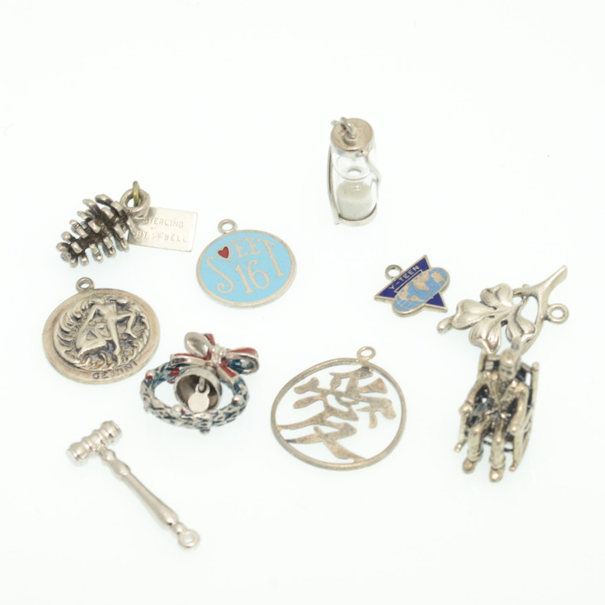 Sterling Silver Charms Featuring Danecraft