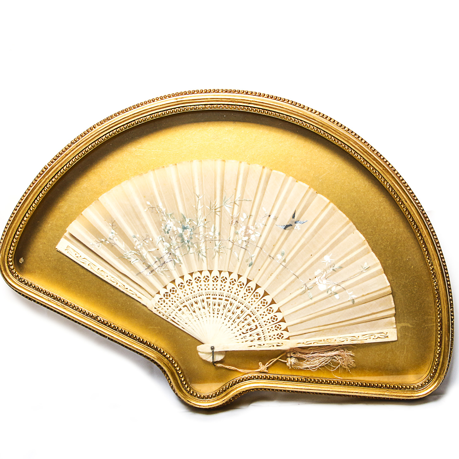 Pair of Framed Antique Japanese Fans