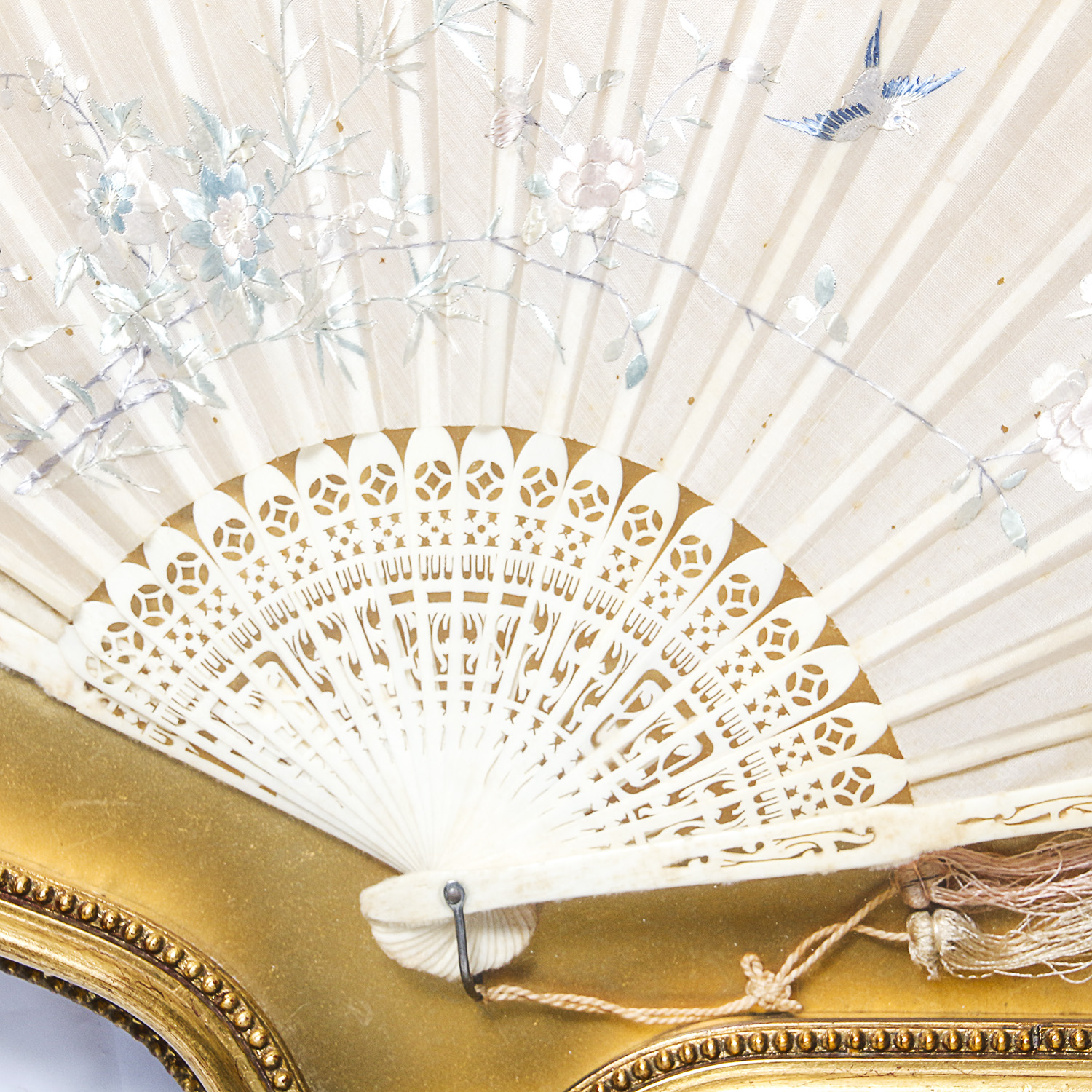 Pair of Framed Antique Japanese Fans