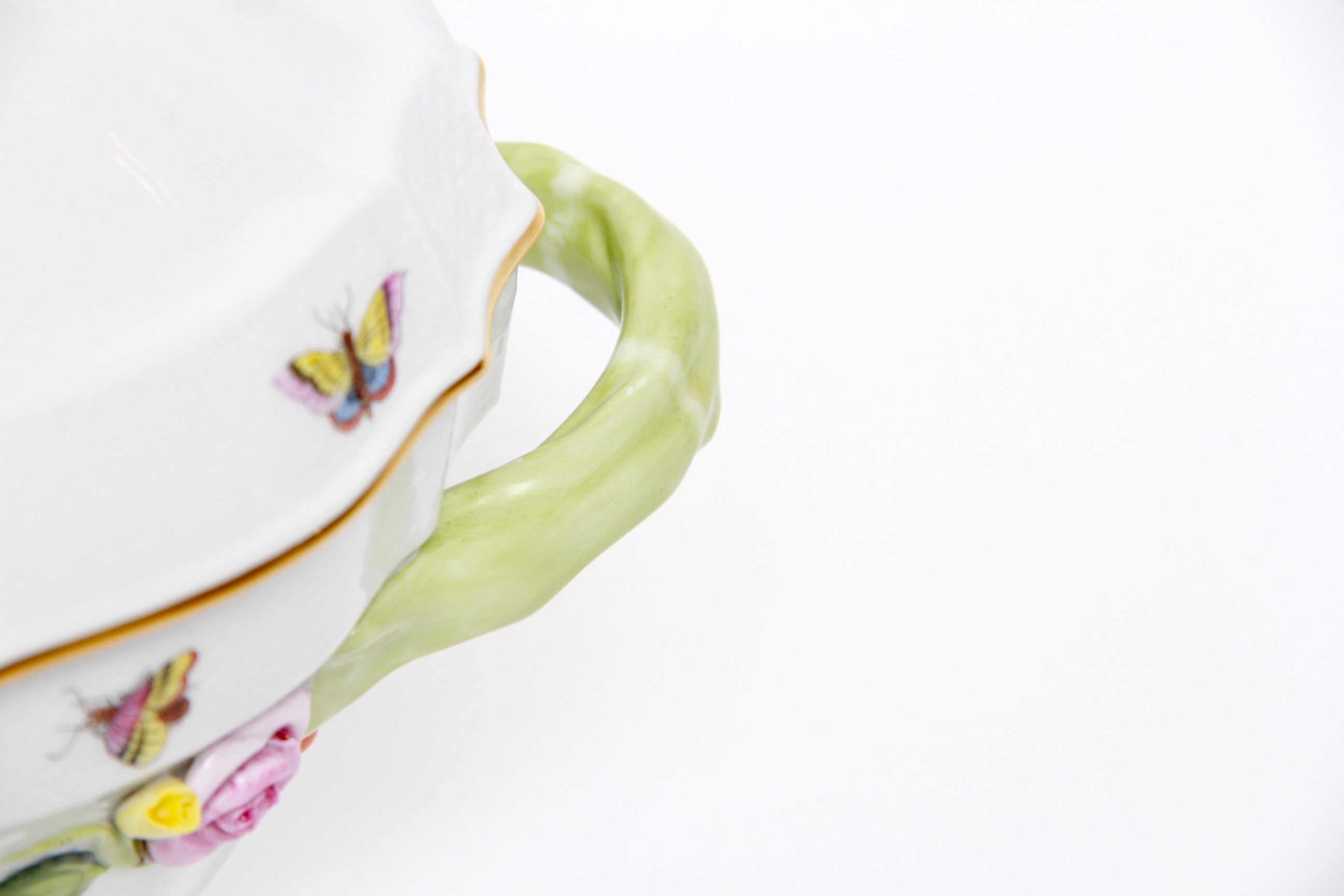 Vintage Herend "Rothschild Bird"  Candlesticks and Soup Tureen