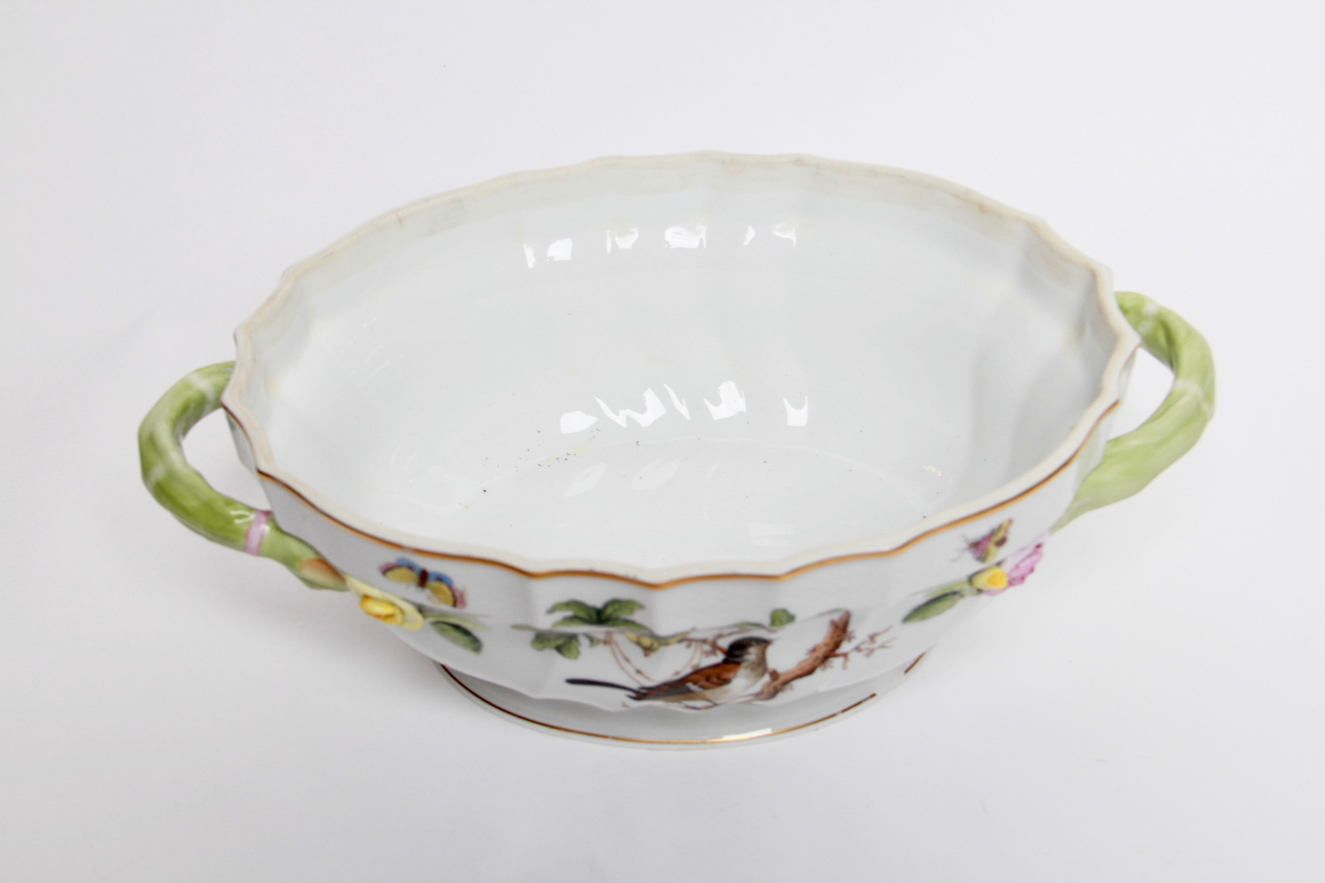 Vintage Herend "Rothschild Bird"  Candlesticks and Soup Tureen