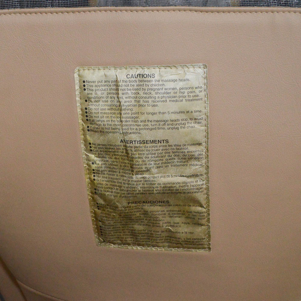 Panasonic Massage Lounger with Remote Control