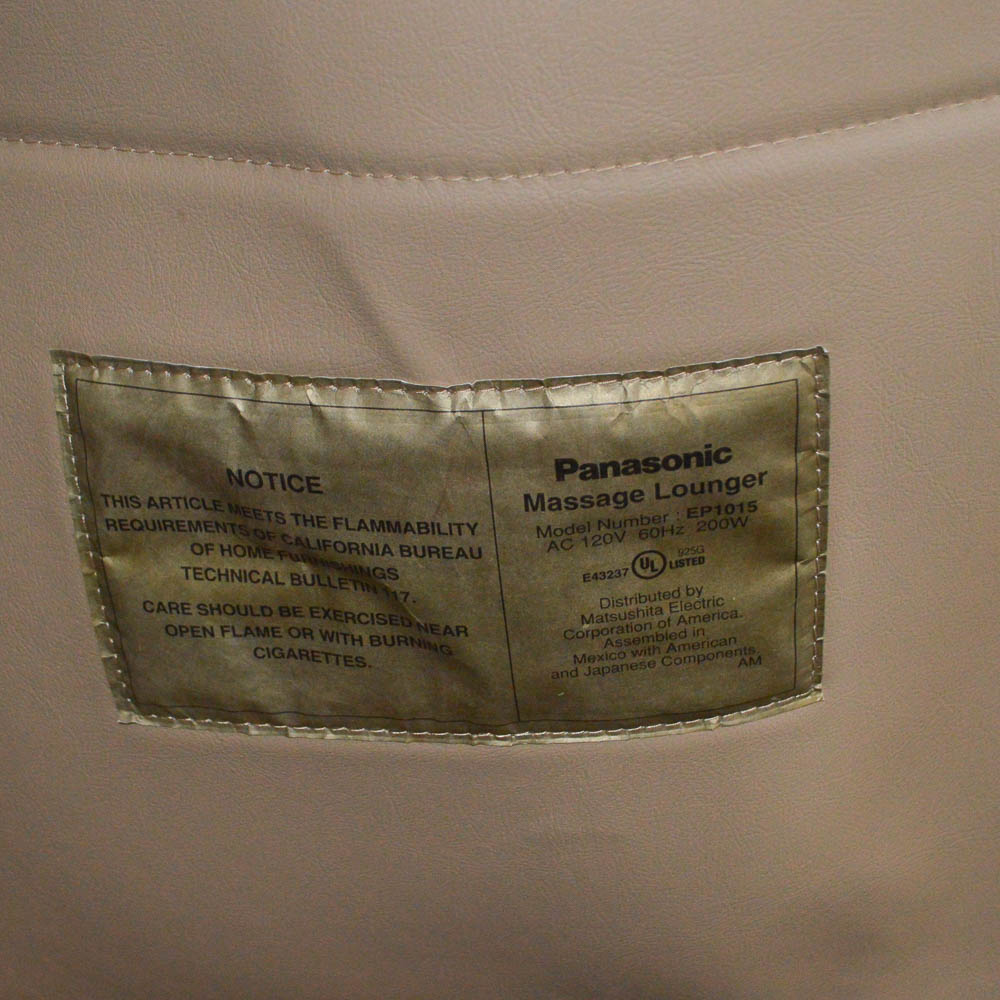 Panasonic Massage Lounger with Remote Control