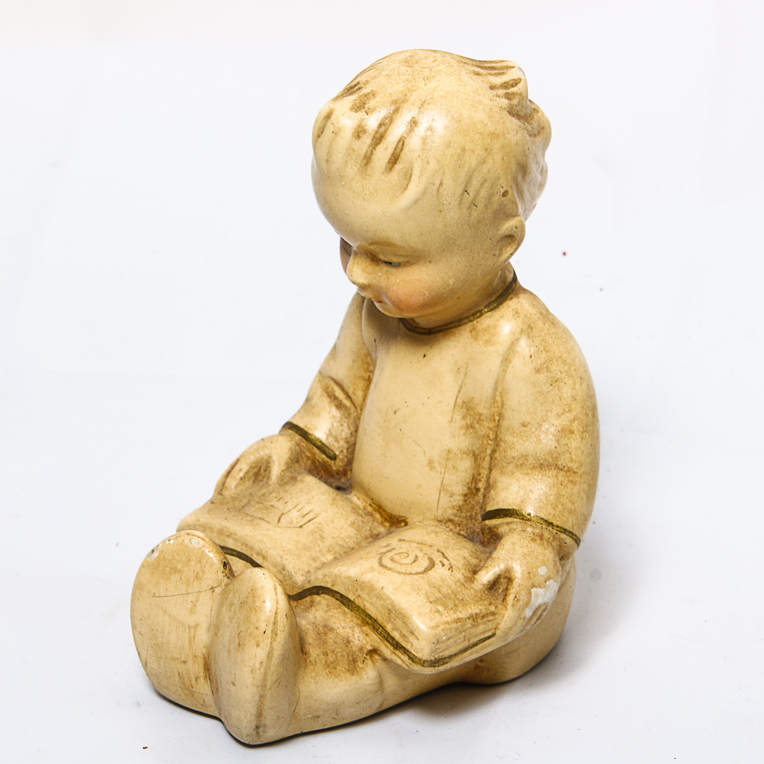 Pair of Antique Coventry Ware Chalkware Figurines