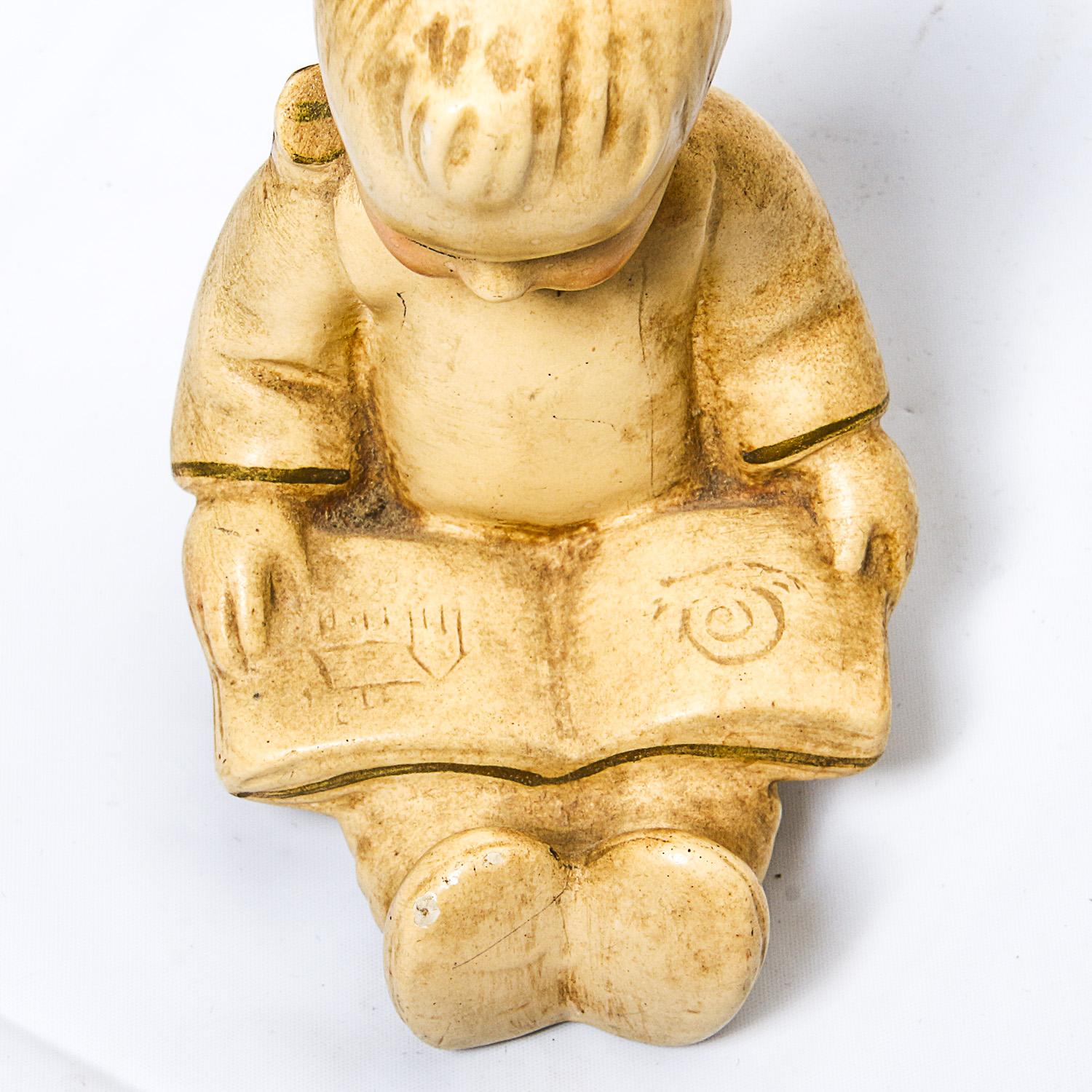 Pair of Antique Coventry Ware Chalkware Figurines