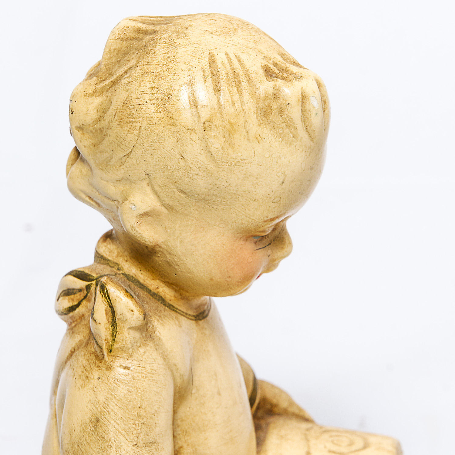 Pair of Antique Coventry Ware Chalkware Figurines