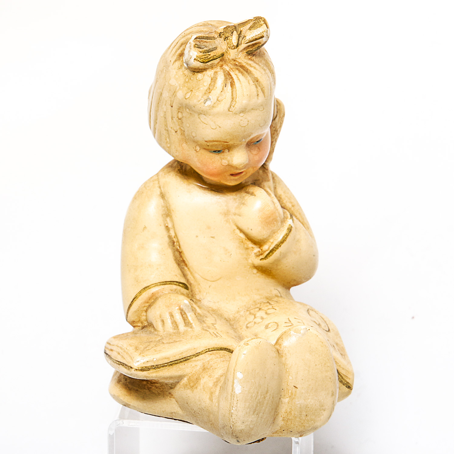 Pair of Antique Coventry Ware Chalkware Figurines