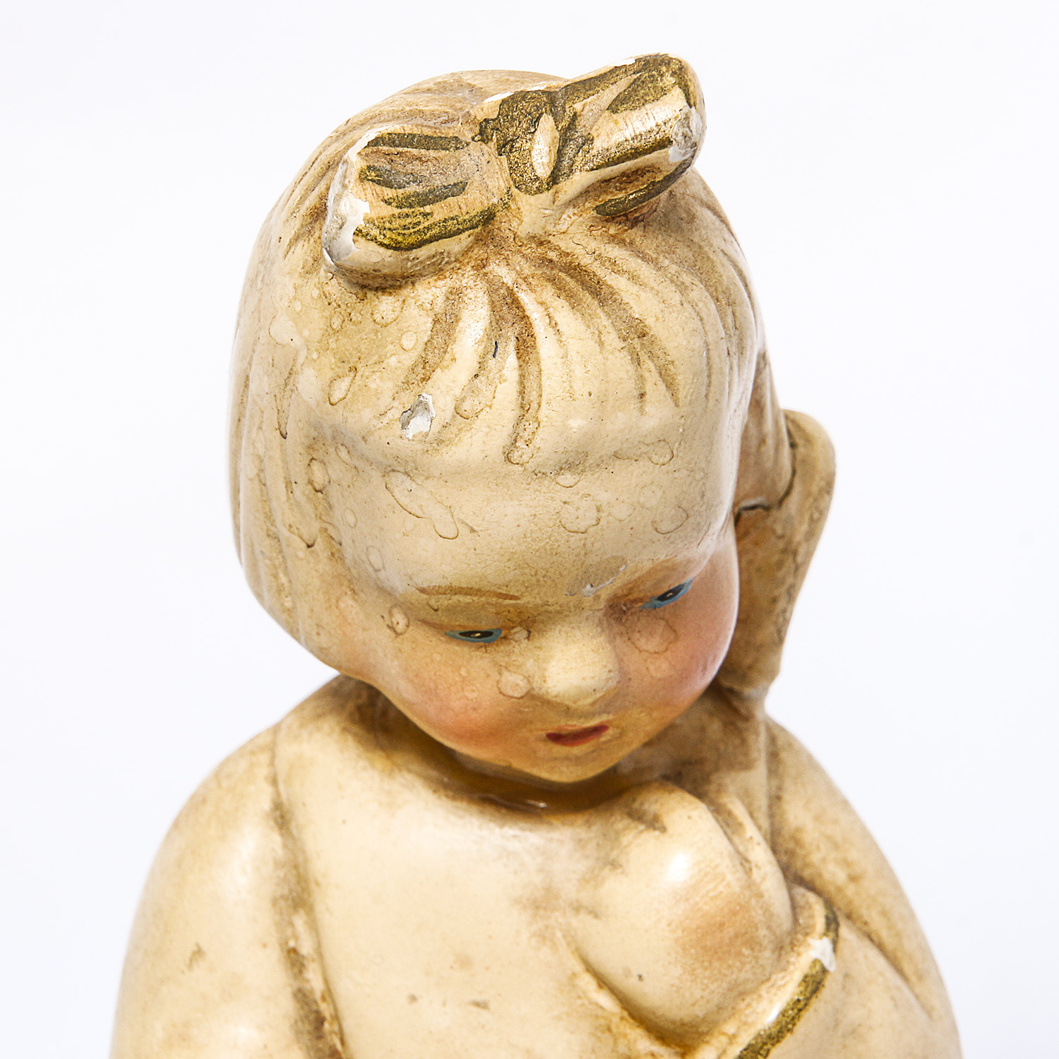 Pair of Antique Coventry Ware Chalkware Figurines