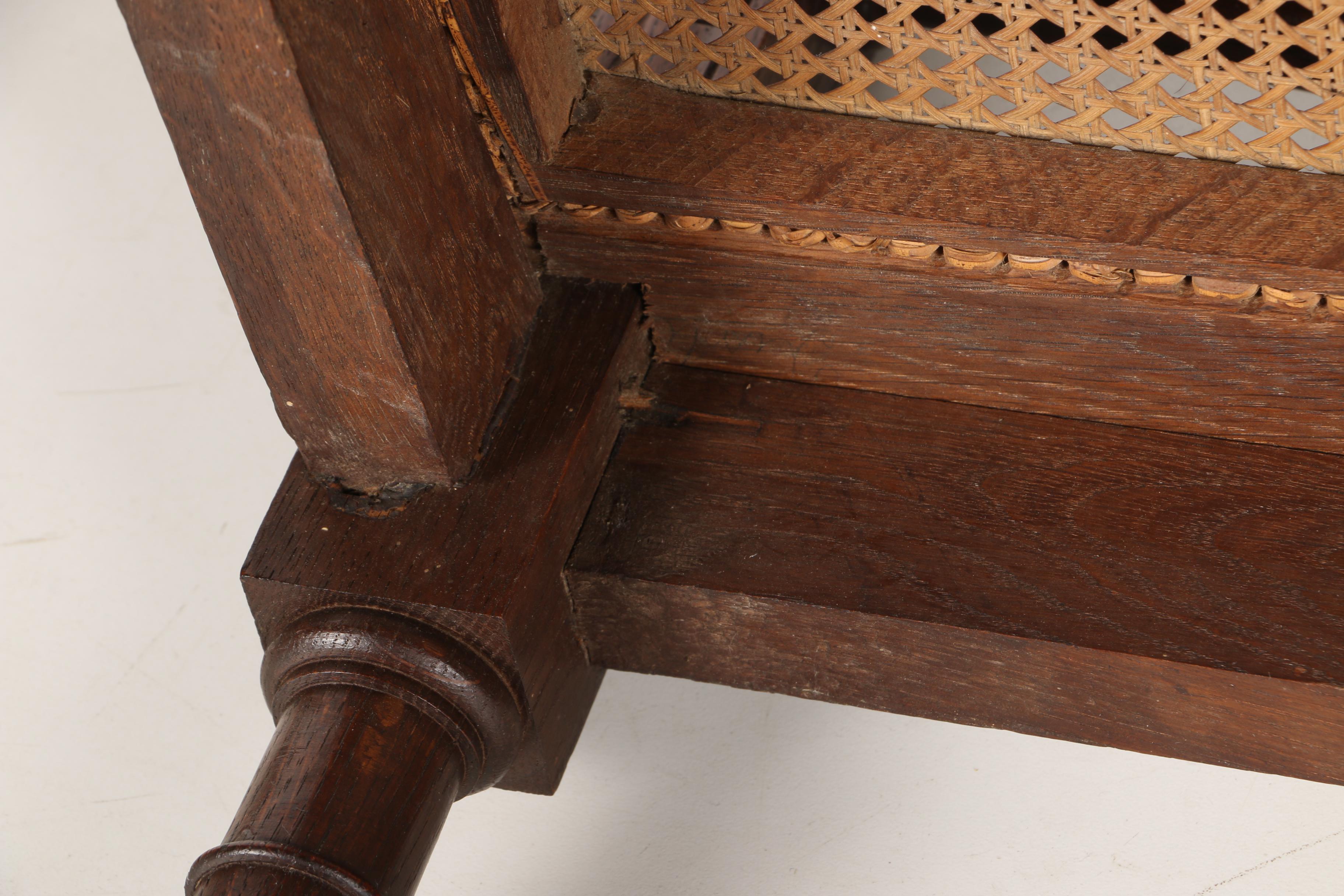 Set of Henri II Style Caned Dining Chairs