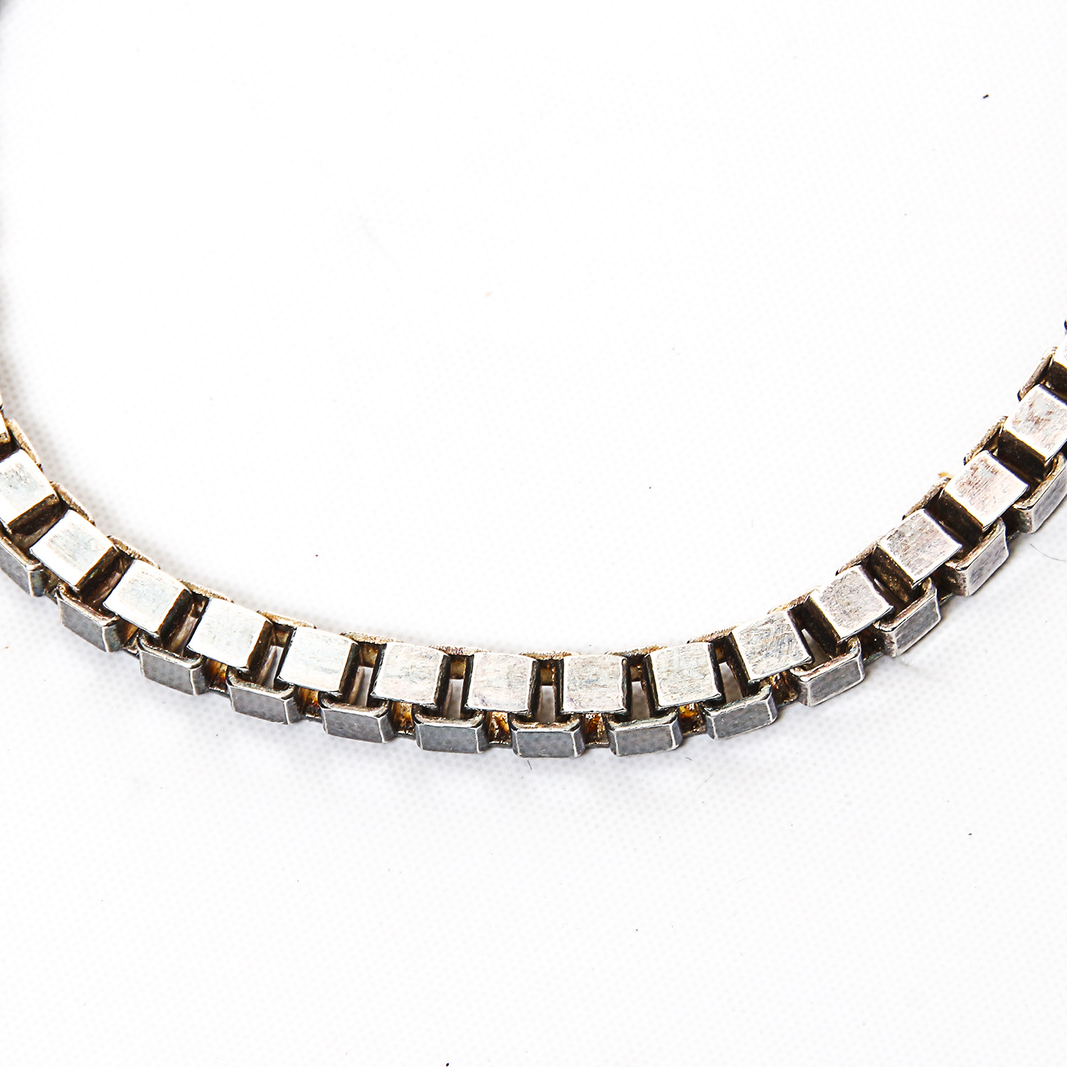 Sterling Silver Italian Box Chain Bracelet