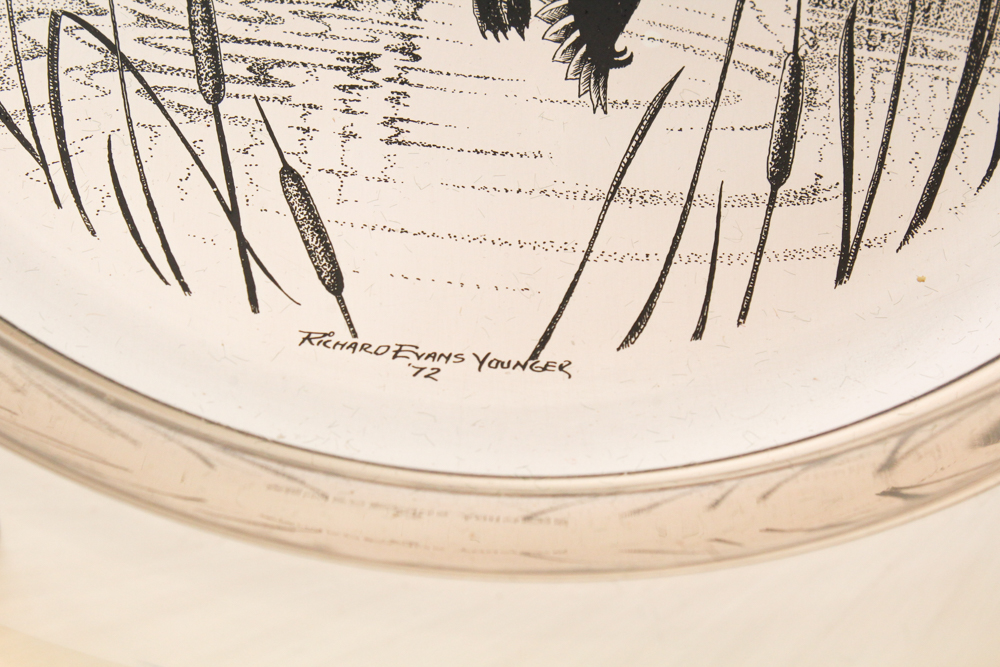 Limited Edition Sterling "The Mallards" Plate by Richard Evans Younger with CoA