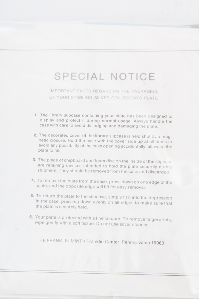 Limited Edition Sterling "The Mallards" Plate by Richard Evans Younger with CoA