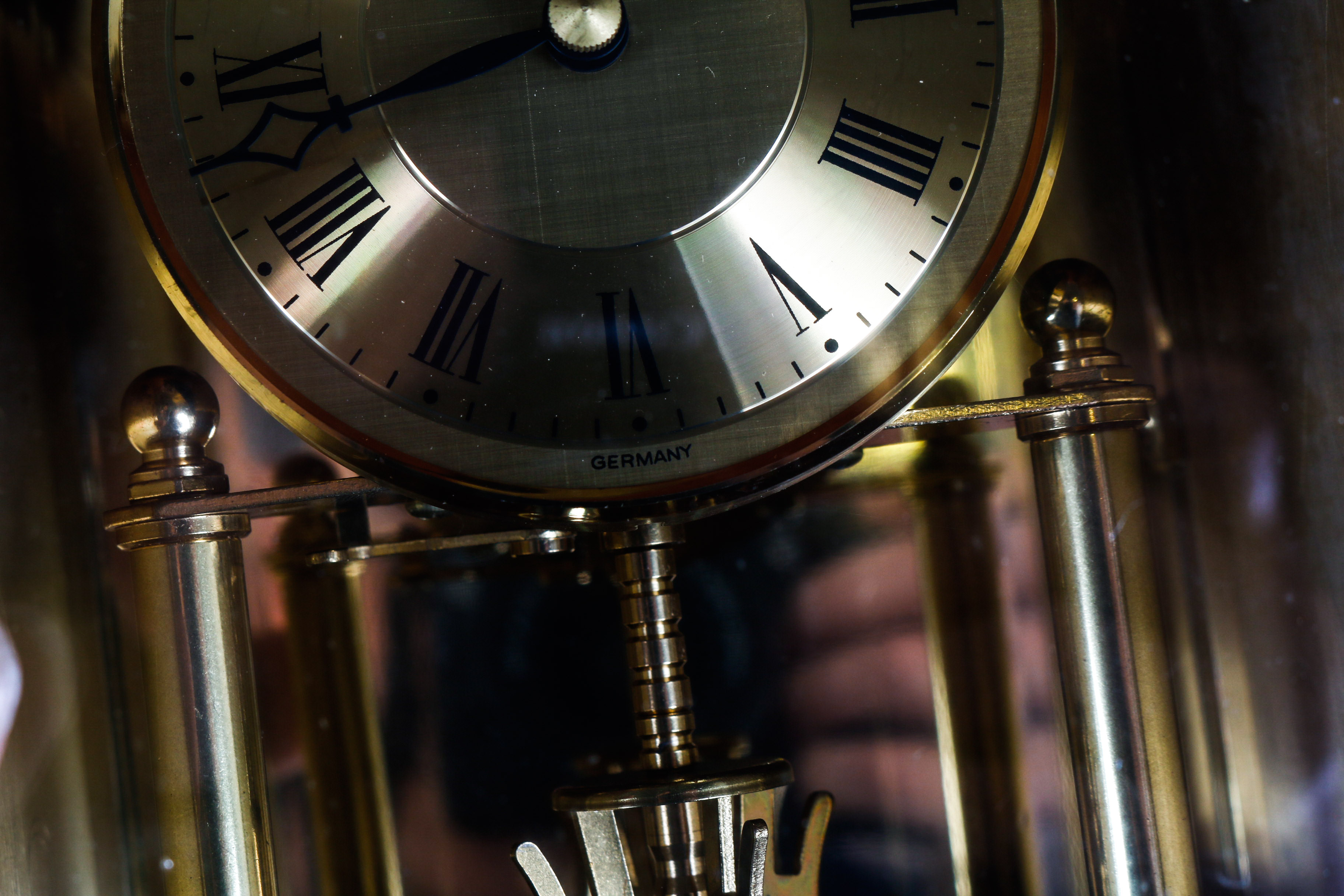 Pair of German Torsion Pendulum Clocks