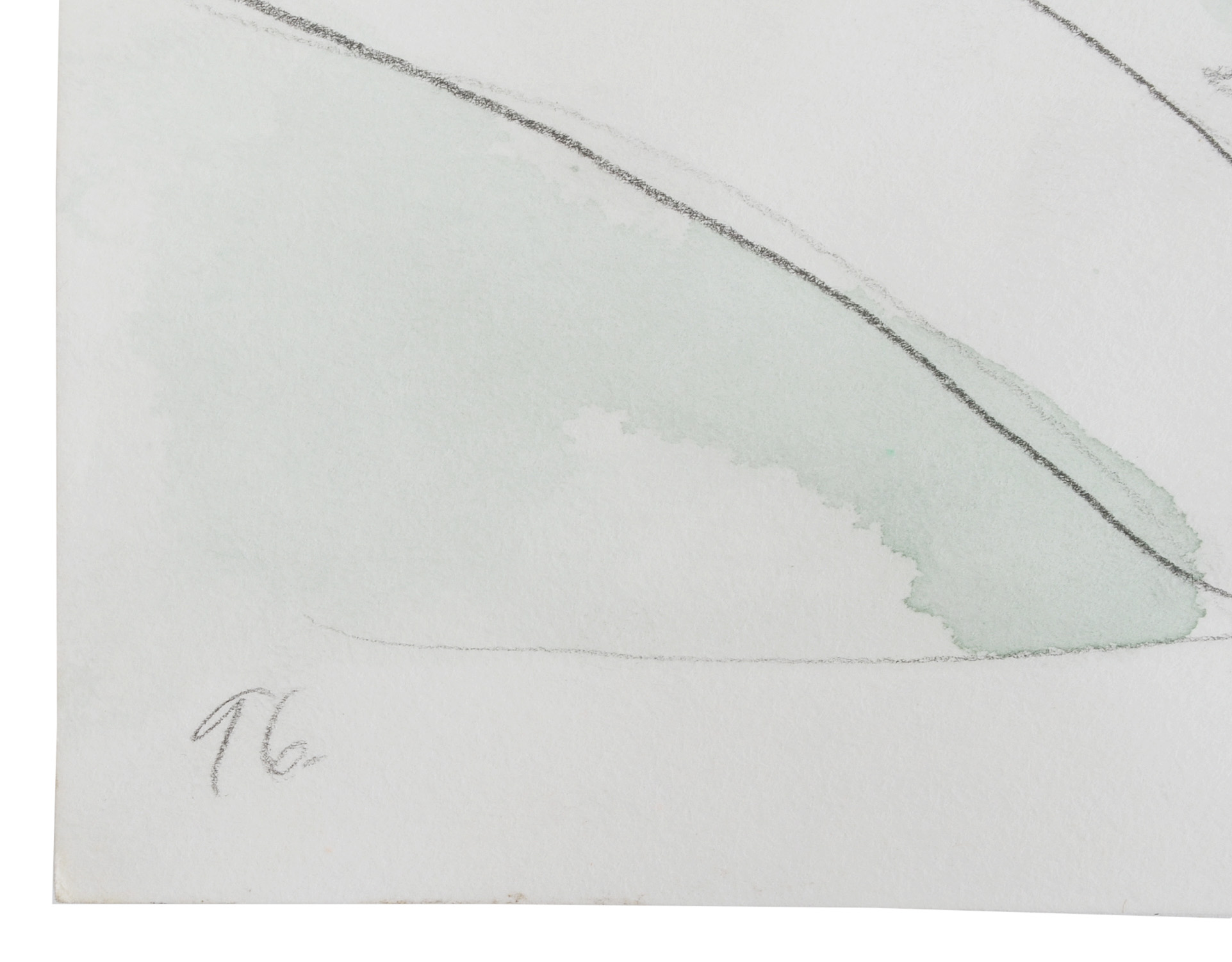 Two Joel Otterson Original 1996 Watercolor Sketches from Series "10 Studies for Sculpture"