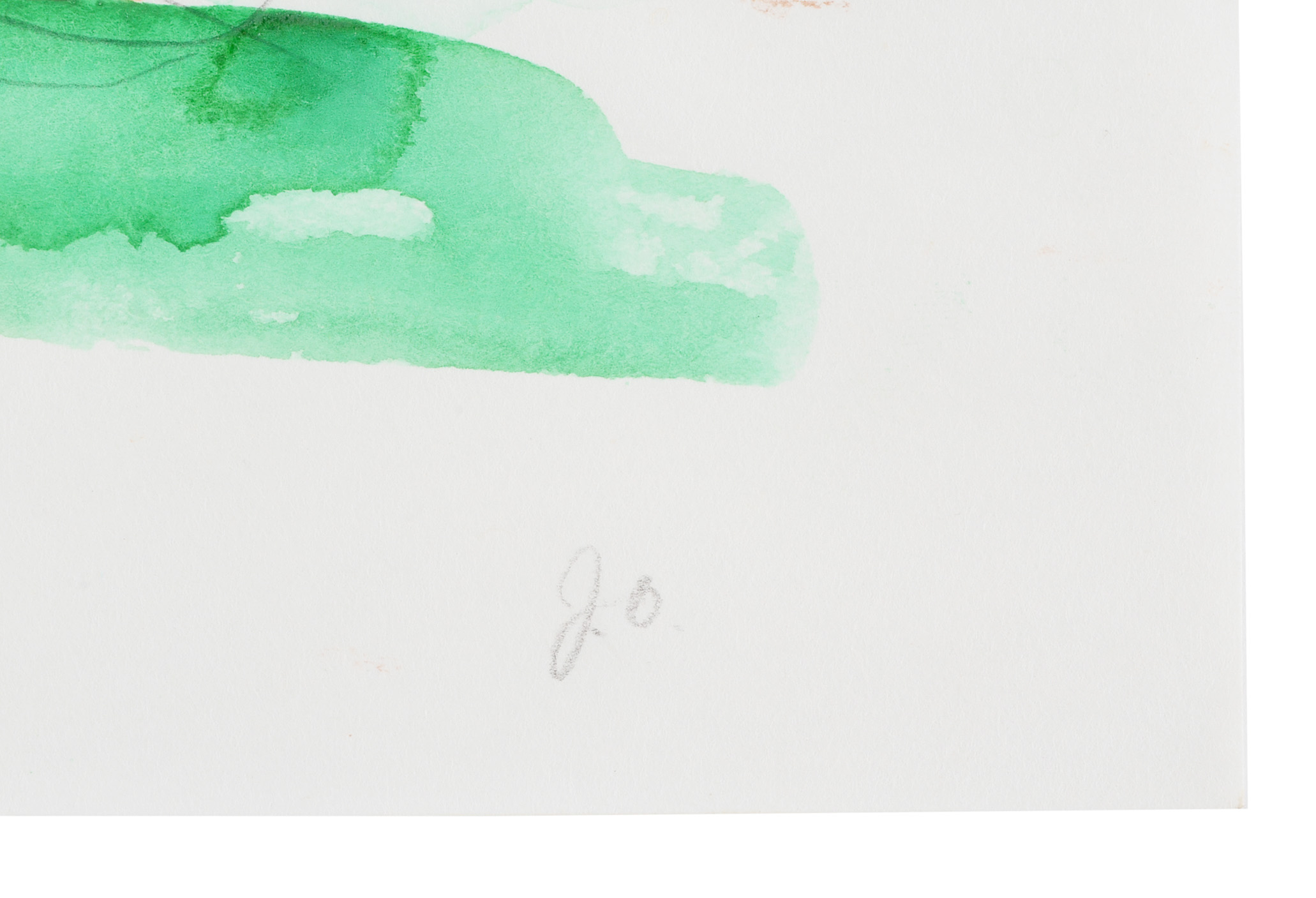 Two Joel Otterson Original 1996 Watercolor Sketches from Series "10 Studies for Sculpture"