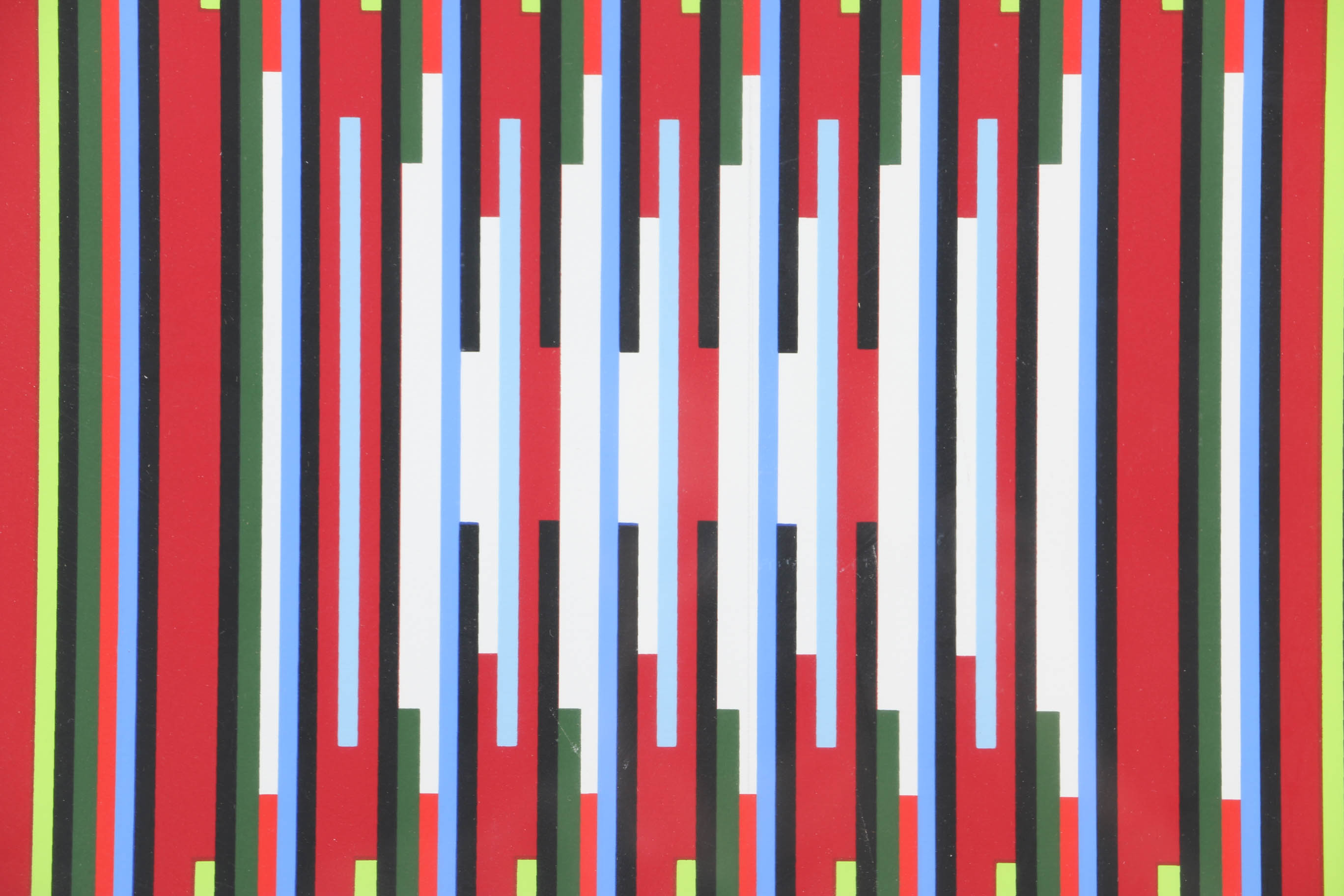 Yaacov Agam Artist Proof Serigraph on Paper "Agamographe Tef 2-Visual Prayer"