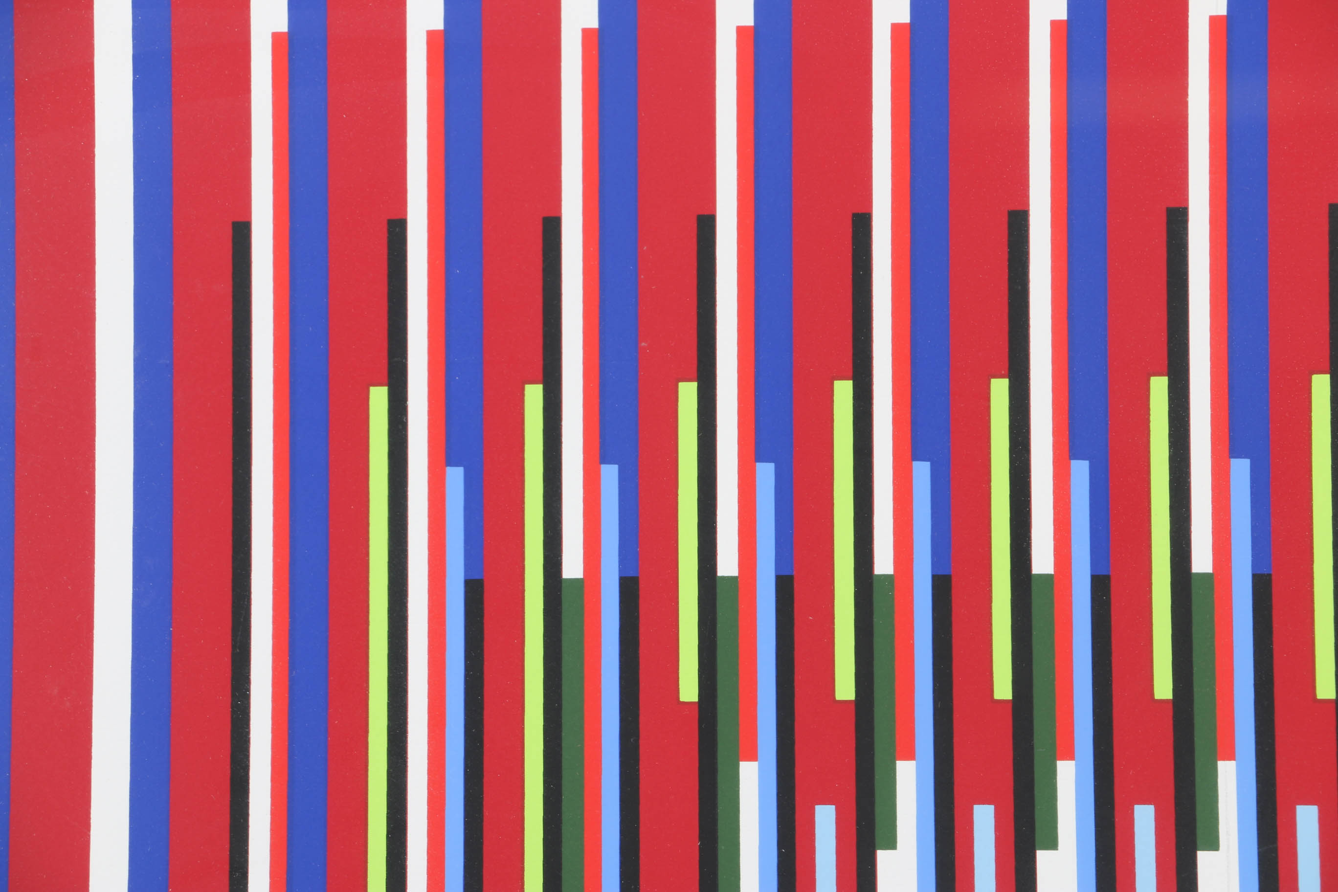Yaacov Agam Artist Proof Serigraph on Paper "Agamographe Tef 2-Visual Prayer"
