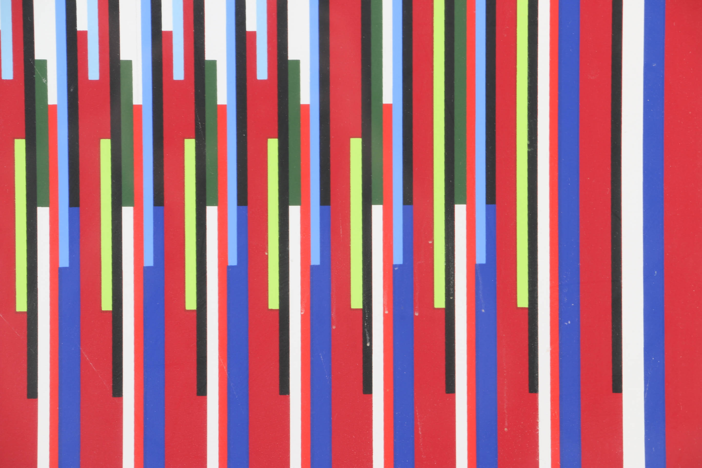 Yaacov Agam Artist Proof Serigraph on Paper "Agamographe Tef 2-Visual Prayer"