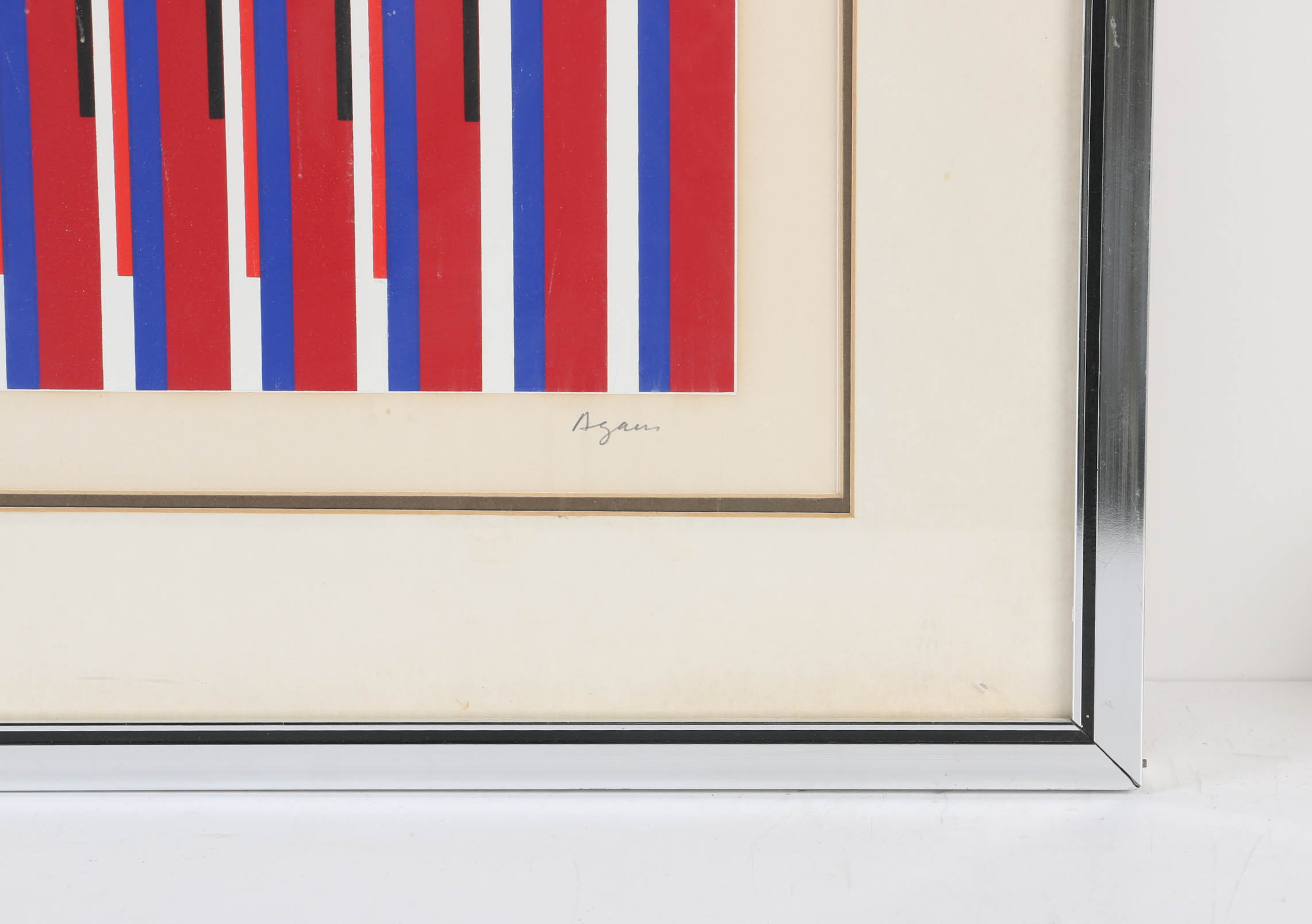 Yaacov Agam Artist Proof Serigraph on Paper "Agamographe Tef 2-Visual Prayer"