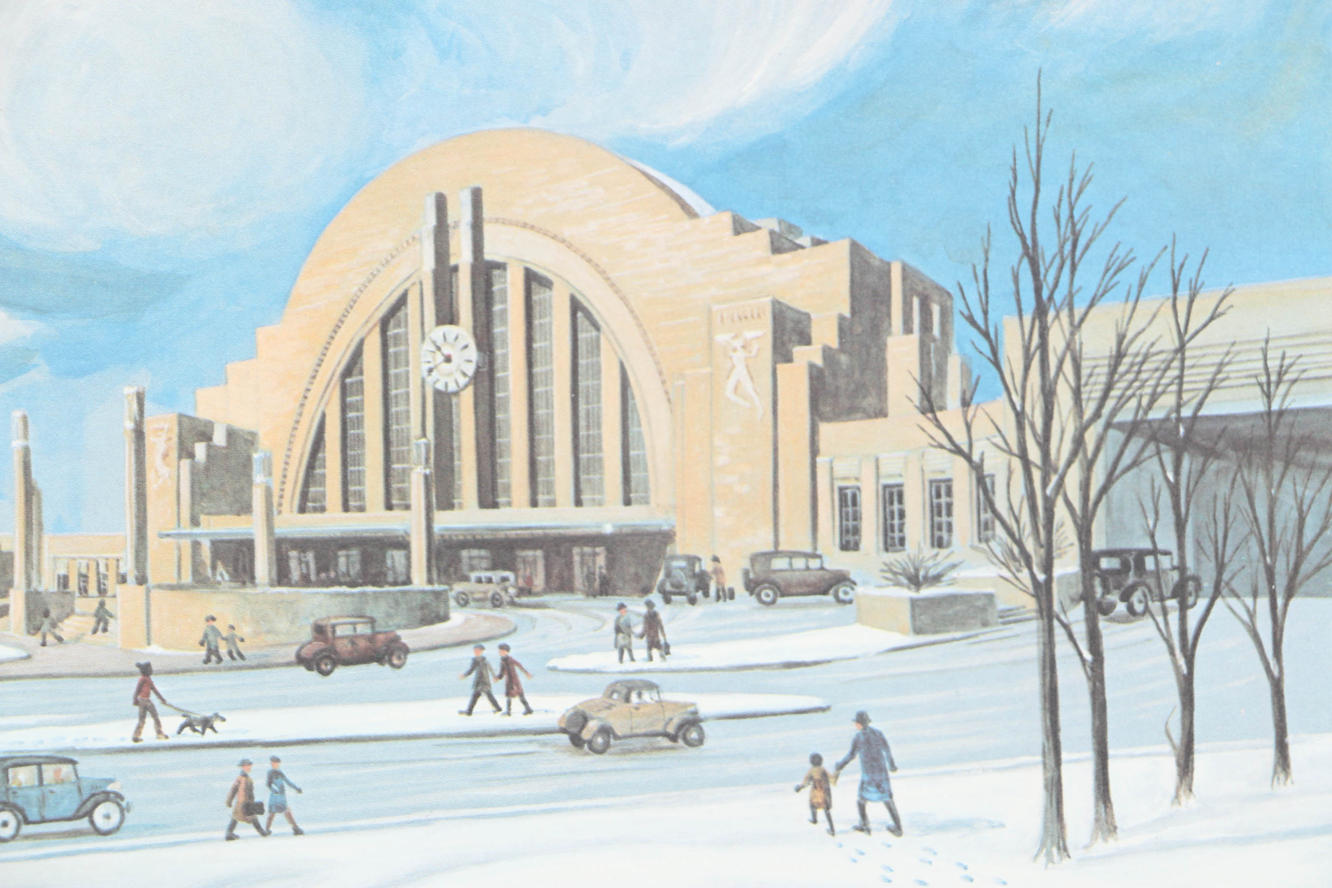 Warren Stichtenoth Pair of Limited Edition Offset Lithographs of Cincinnati Landmarks