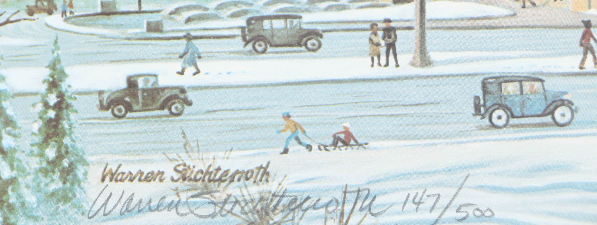 Warren Stichtenoth Pair of Limited Edition Offset Lithographs of Cincinnati Landmarks