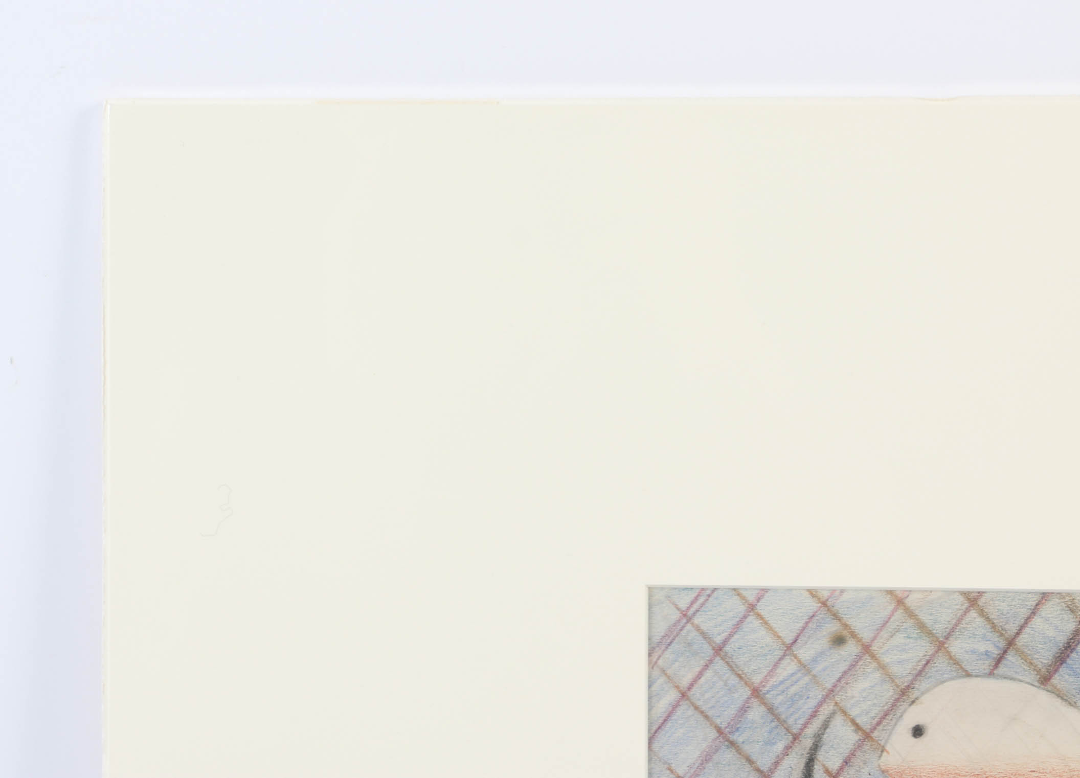 Edgar Yaeger Pastel Drawing on Paper of Fish and Anchor