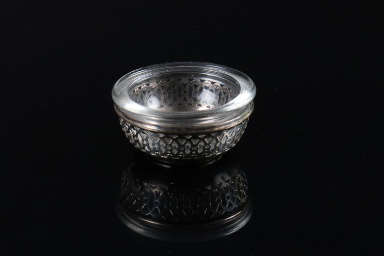 Pierced Sterling Silver Salt Cellar
