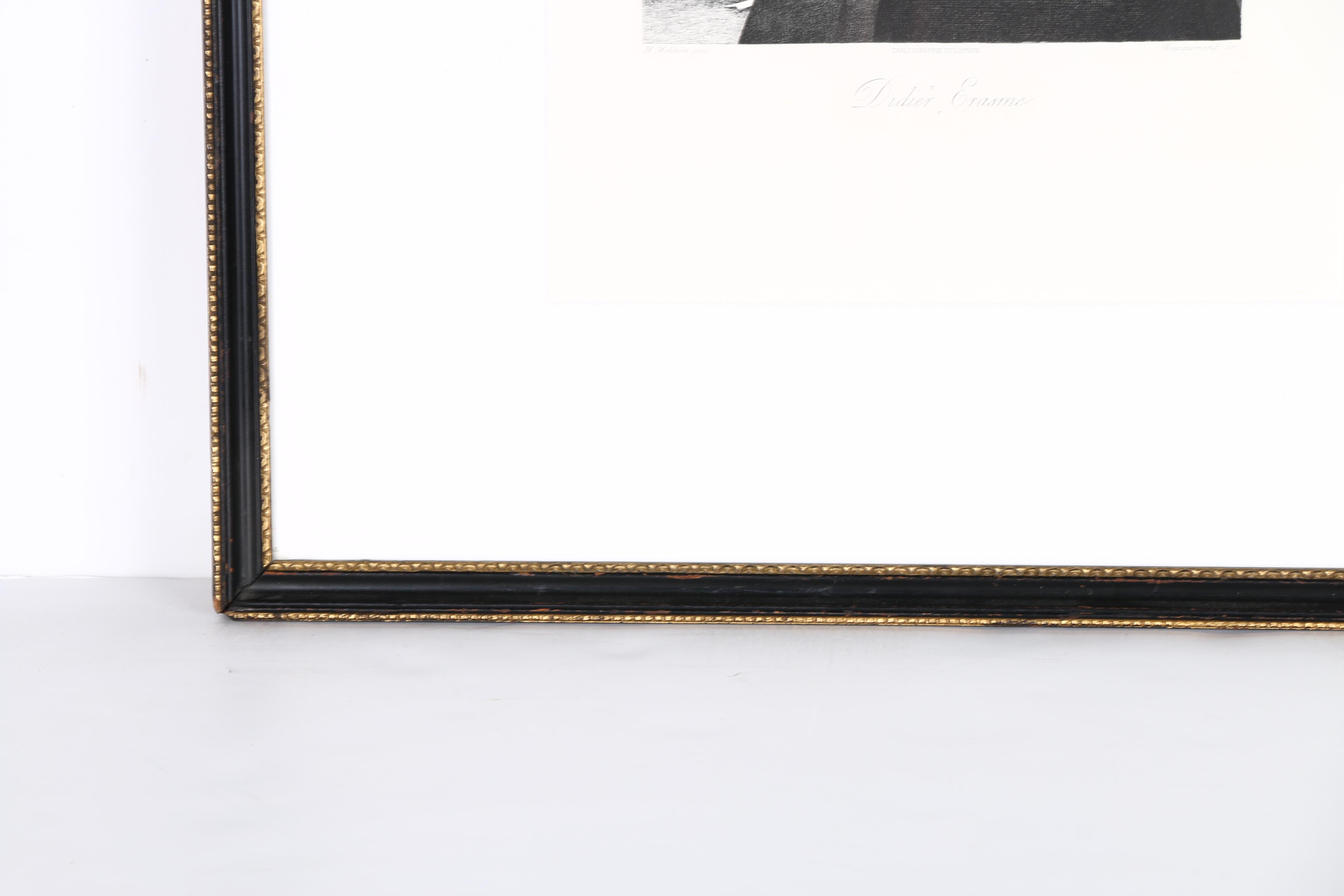 Restrike of Felix Bracquemond's Etching After Hans Holbein the Younger's "Erasmus"